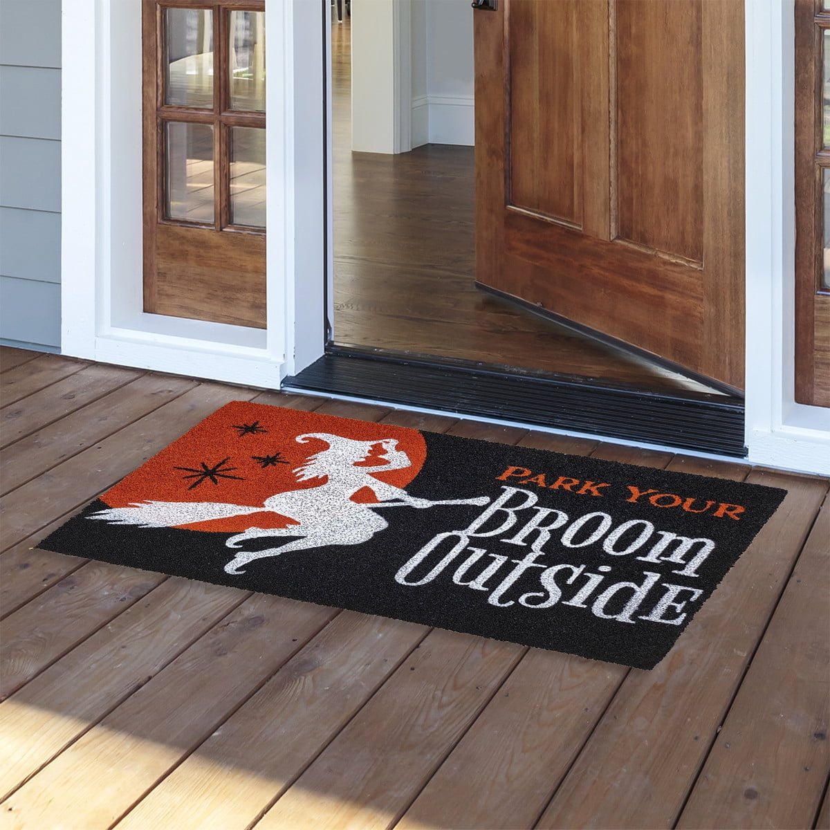 Briarwood Lane Halloween Coir Doormat 30x18 Come in For a Spell Natural Fiber For Halloween Coir Doormat