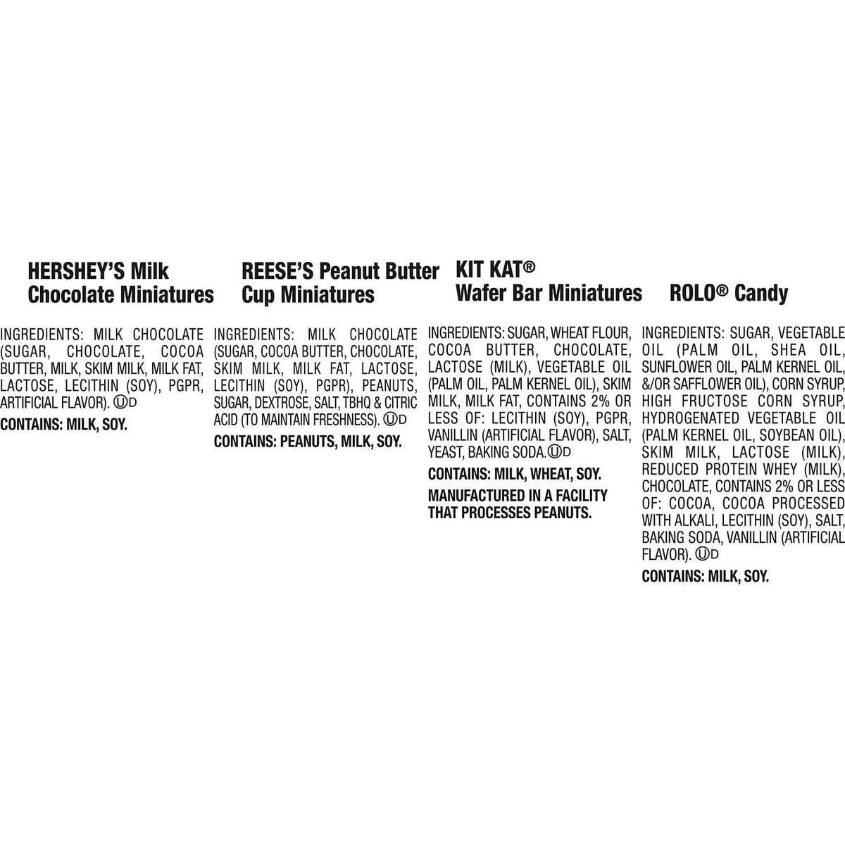 Hershey Assorted Chocolate, Halloween Candy Variety Bag, 8.76 oz (30 Pieces)