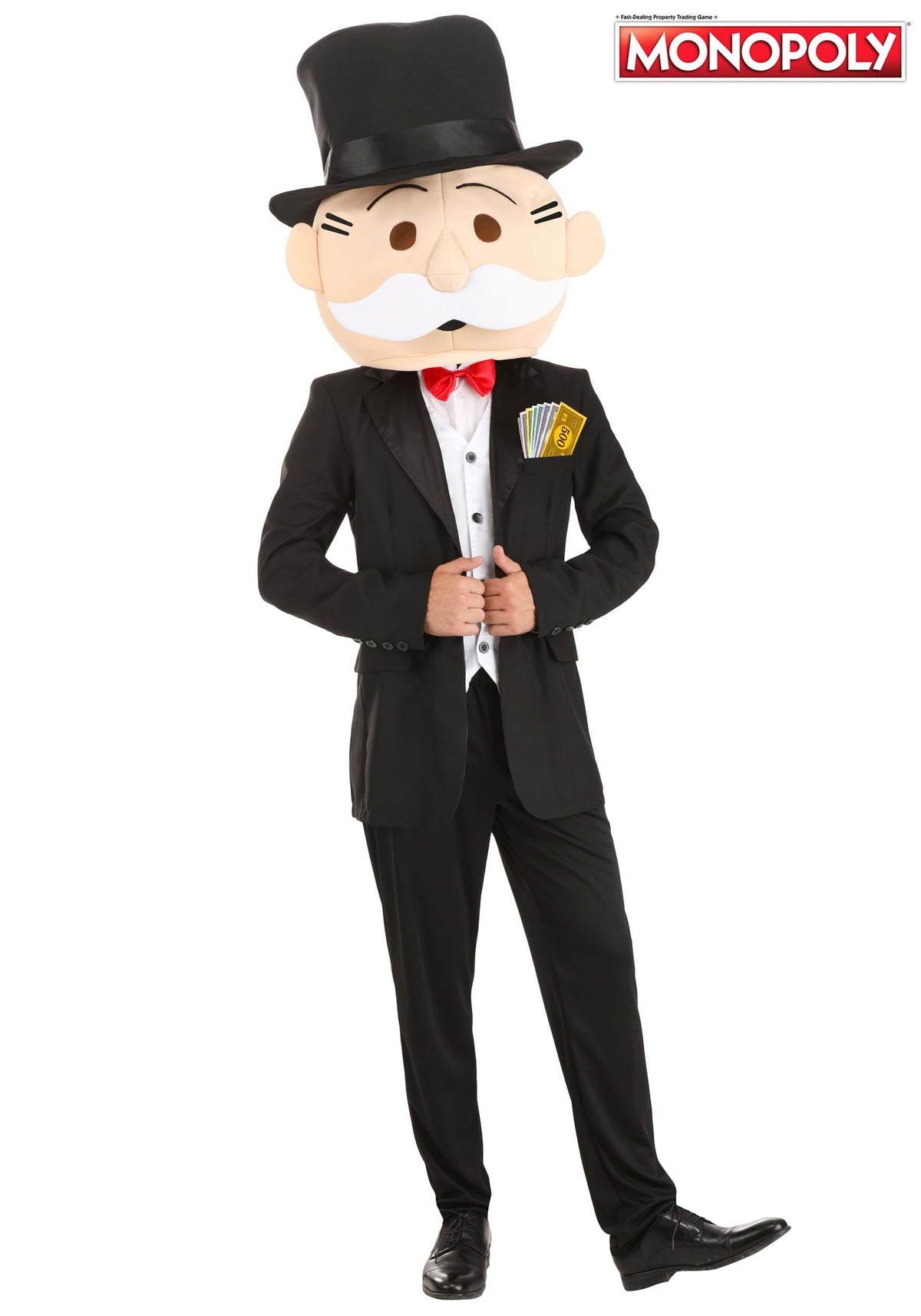 FUN Costumes Mr. Monopoly Fancy-Dress Costume for Men with Snazzy Suit Jacket, Adult Size M