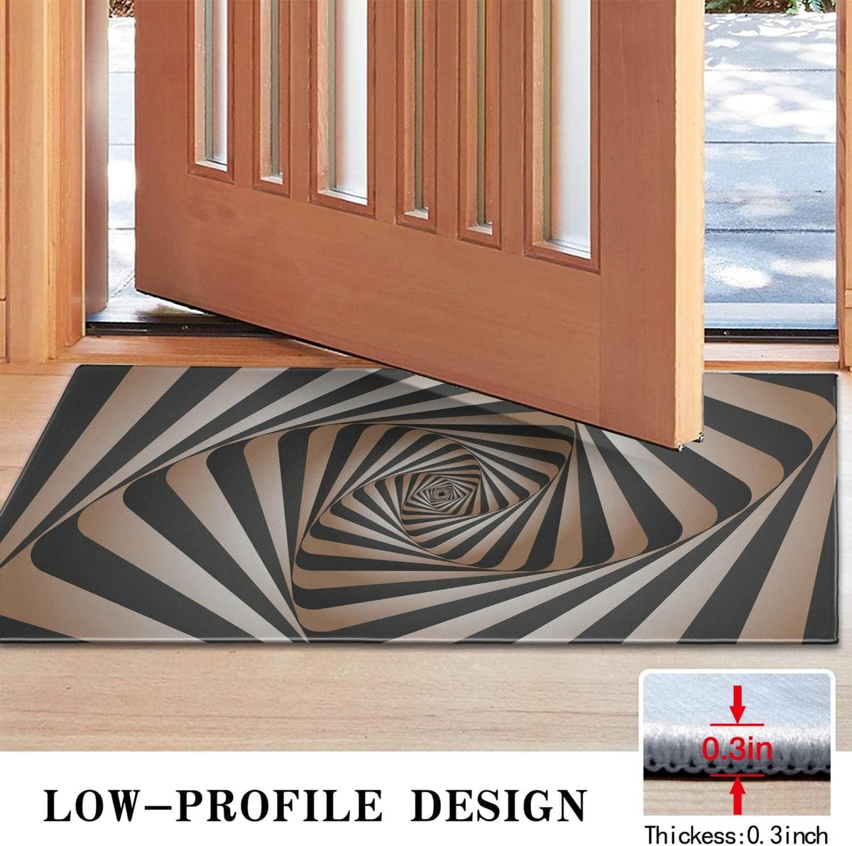 Bear Rugs Tribal Doormat Non-Slip Absorbent Resist Dirt Front Door Mat Machine Washable Welcome Mats Outdoor Inside Floor Rugs for Entryway 30" X 17"…