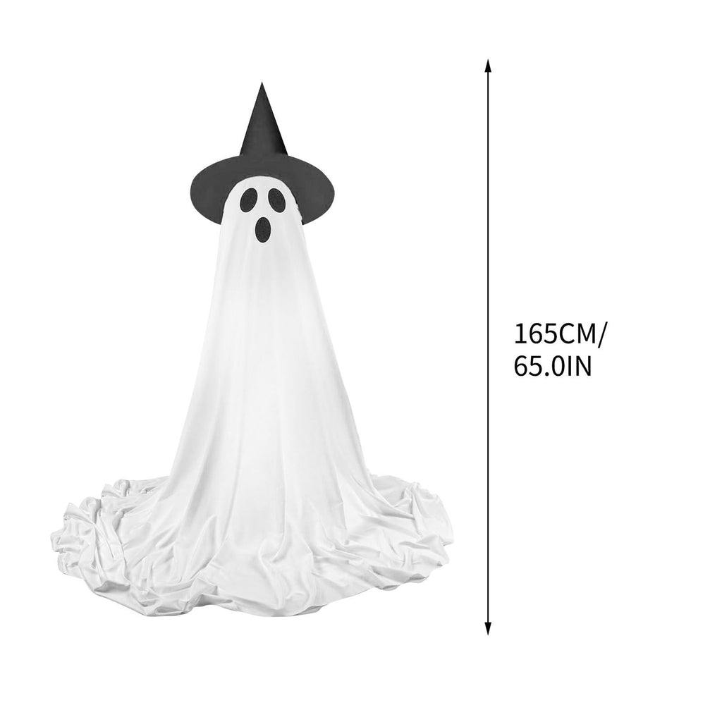 Ywuzuh Halloween Decorations Ghost Decorations Spooky Ghost Halloween Decor with Witch Hat, Scary Ghosts Decor with Led Lights for Front Porche Yard Garden Home