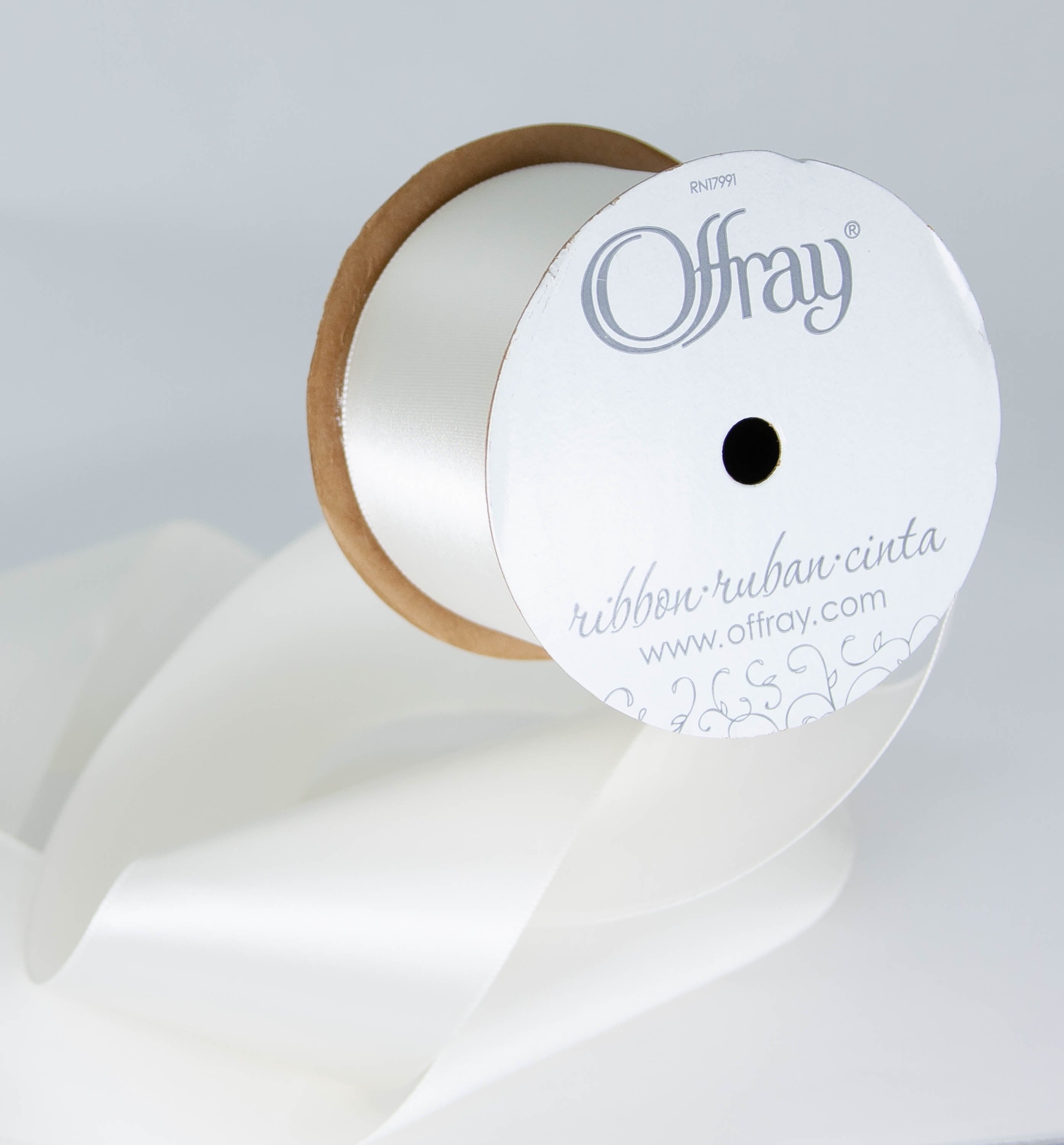 (2 pack) Offray Ribbon, Red 2 1/4 inch Single Face Satin Polyester Ribbon for Sewing, Crafts, and Gifting, 9 feet, 1 Each