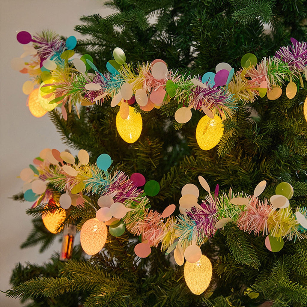 AZXY Easter Eggs String Lights, 7ft 10-LED USB Pastel Globe Lights, Indoor & Outdoor Spring Decor for Classroom, Dorm, Party, Patio, Garden, and Tree