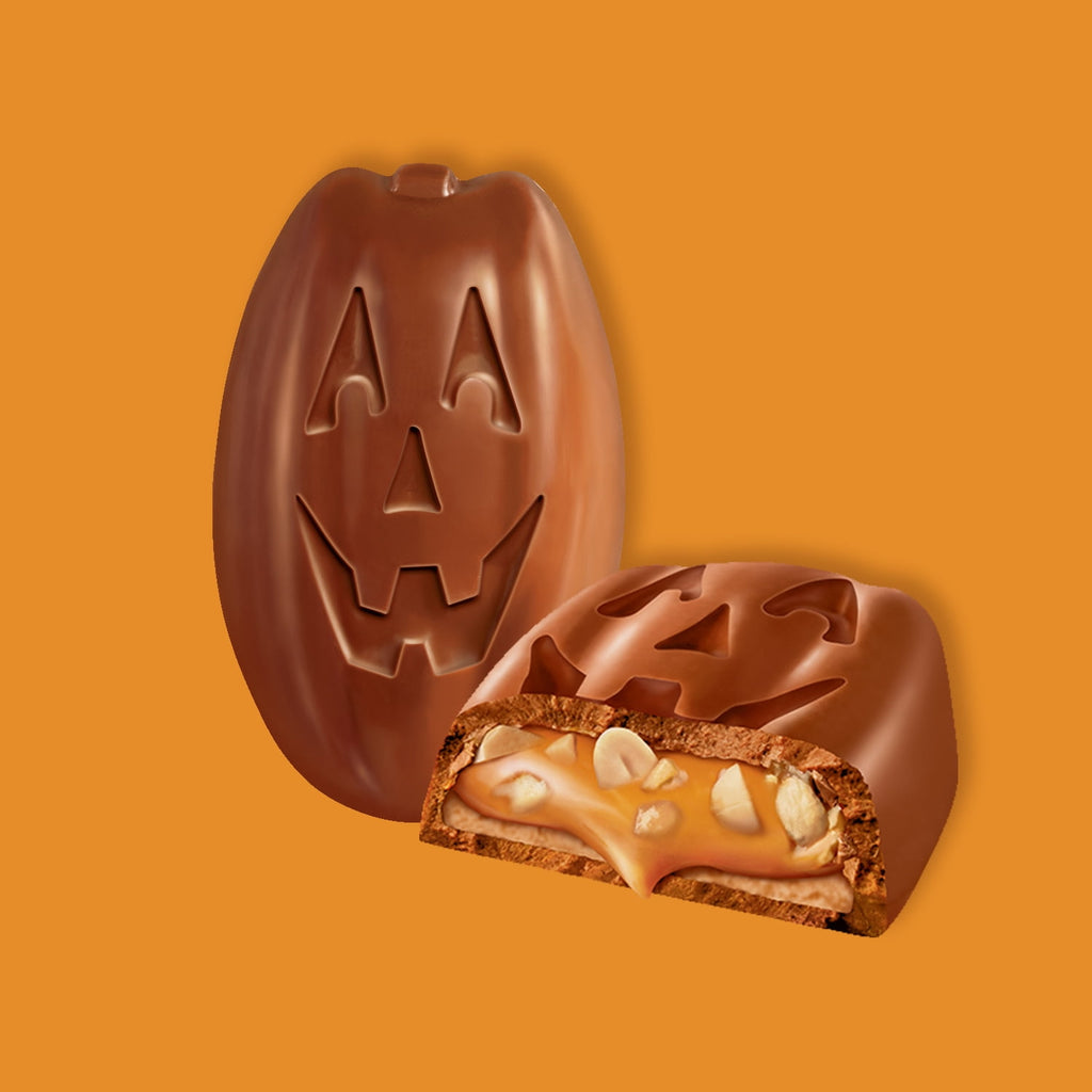 Snickers Pumpkin Milk Chocolate Halloween Candy Bulk Pack of 6 - 1.1 oz