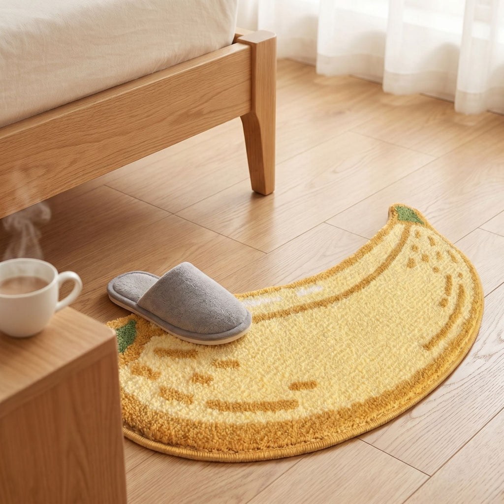 Cute Monstera Bathroom Rugs with Green Leaf Plant, Soft, Fluffy, Plush, Absorbent, Quick Dry, Non Slip, Machine Washable for Shower Floor, Bathroom, Bedroom,Home Decor and Accessories 24x16 Inches