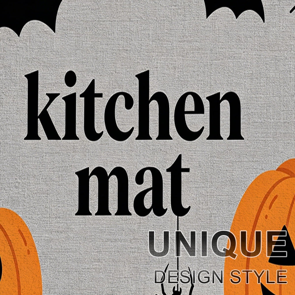 YIMEIS Halloween Pumpkin Lanterns 3Pcs Flannel Mat and Kitchen Rugs Set,Soft Non-slip,Perfect for Home Bathroom