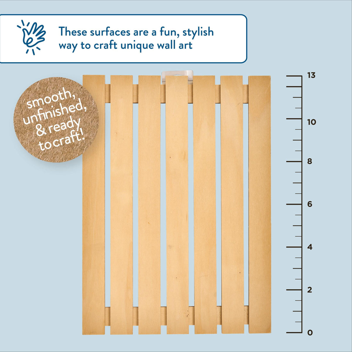 Hello Hobby Fence Pallet Plaque, 9.5" x 13"