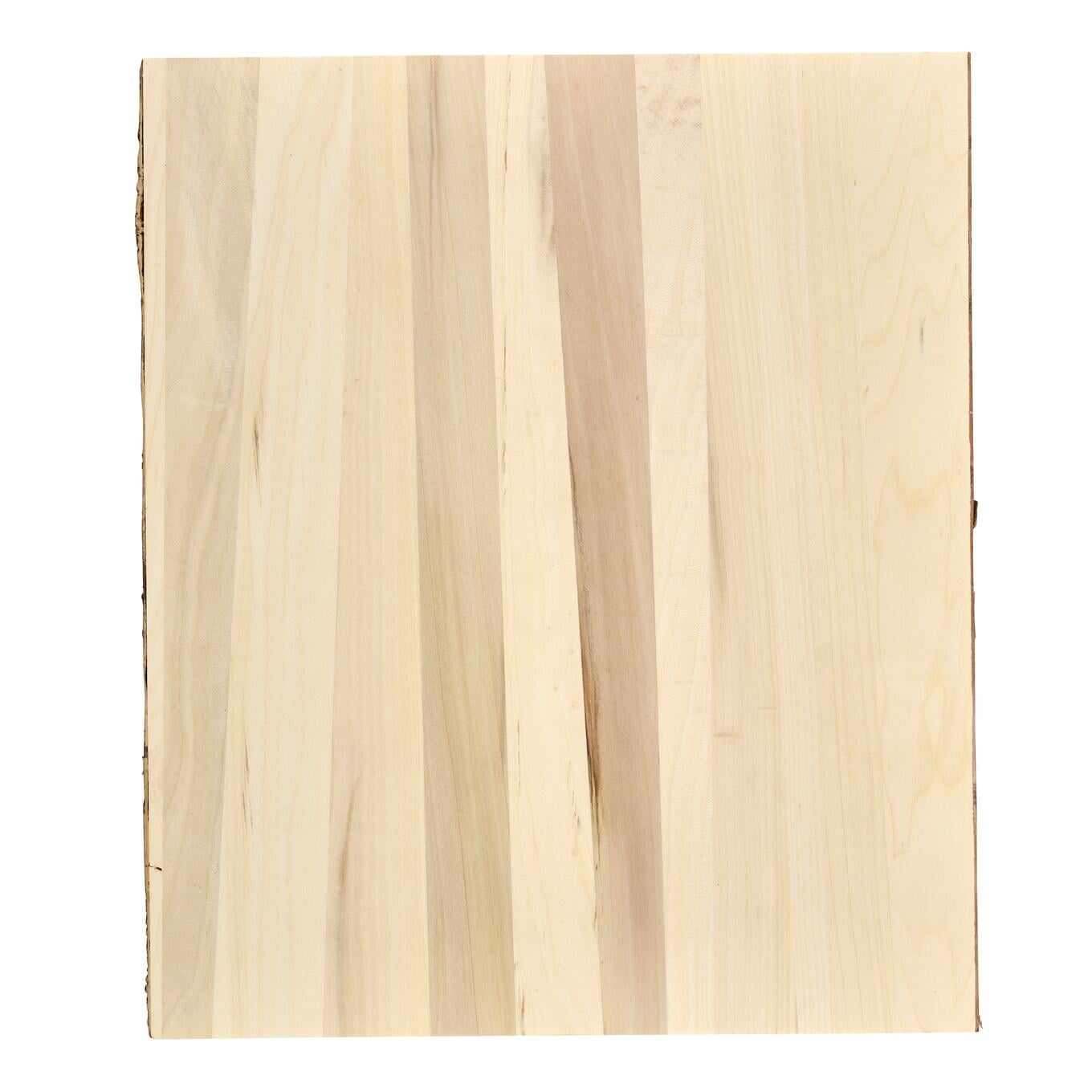 Plaid Wood Surfaces Pine Wood Slice Plank, 16" x 18"
