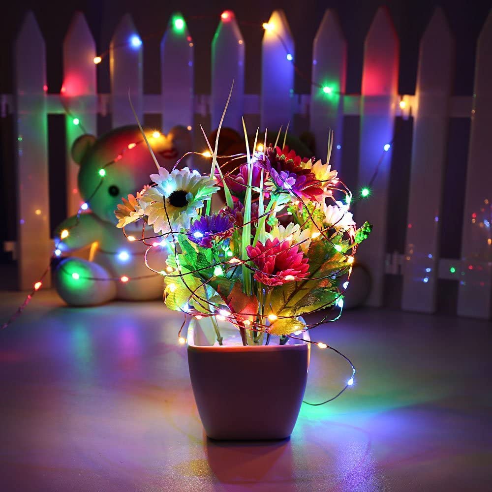 Solar String Lights for Outdoor,99ft 300 LED Bright Copper Wire Fairy Lights Waterproof Solar Lights with 8 Modes for Tree Garden Party Wedding Christmas Decor (Multicolor)