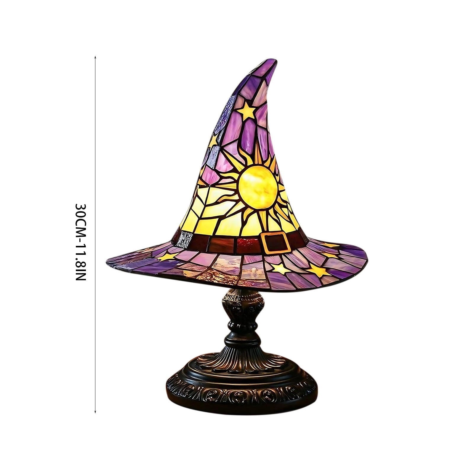 Stijggn Witch Hat Lights Halloween Glowing Lights, Waterproof Hanging Witch Hat Decorations, Warm Light Festival Ornaments for Indoor Outdoor Yard Garden Party Halloween Decor