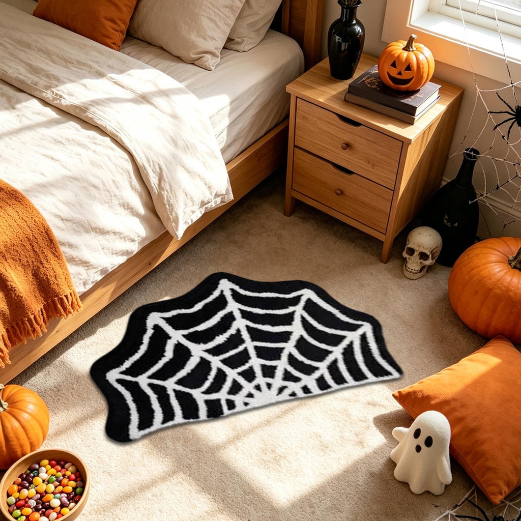 Yhmxh Halloween Bathroom Rugs, Halloween Pumpkin Bath Mats, Farmhouse Halloween Rugs for Bathroom Decorations for The Home, Holiday Cute Pumpkin Decor Non-Slip 15.7x23.6 Inches