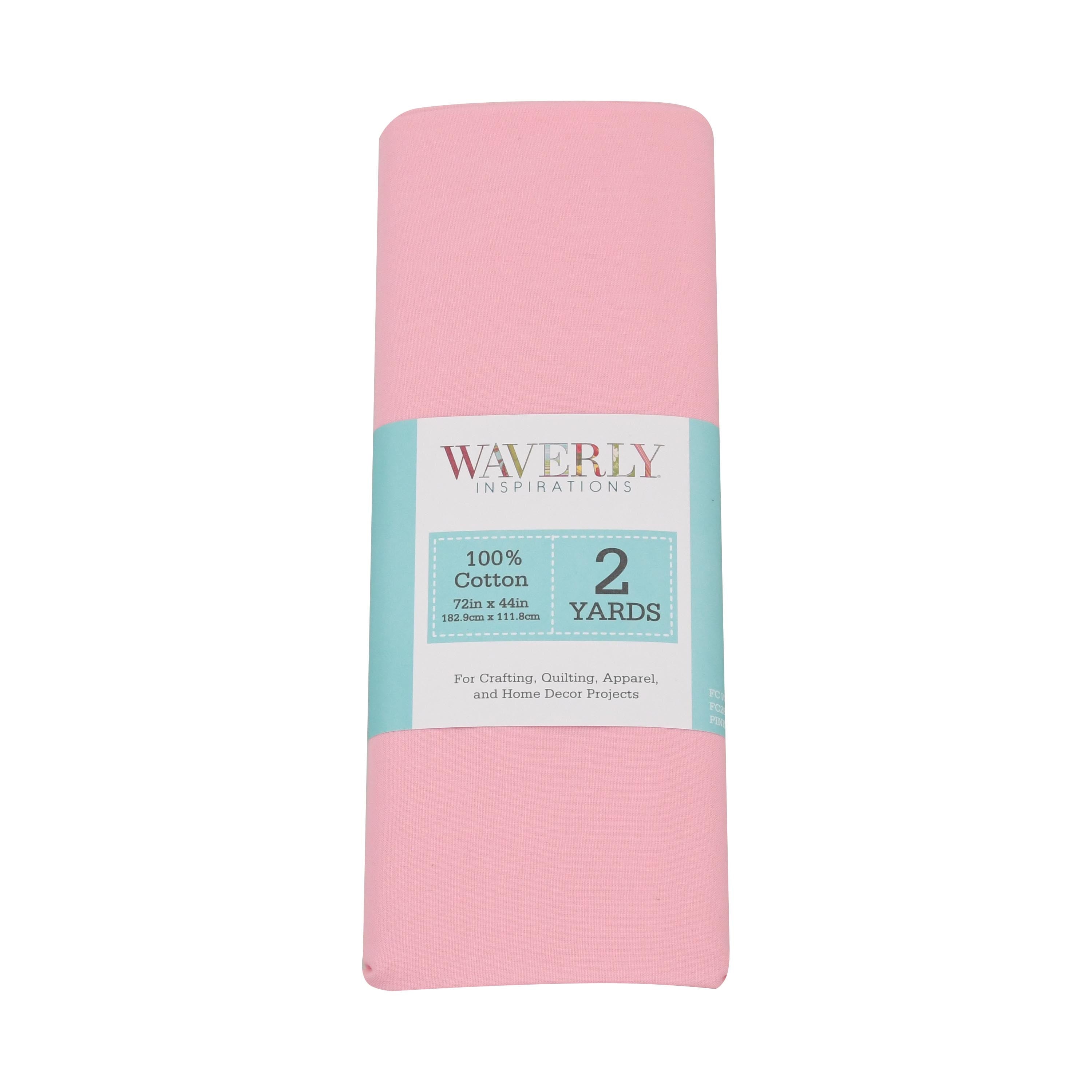 Waverly Inspirations 44" x 2 yards 100% Cotton Sewing & Craft Fabric, Pink