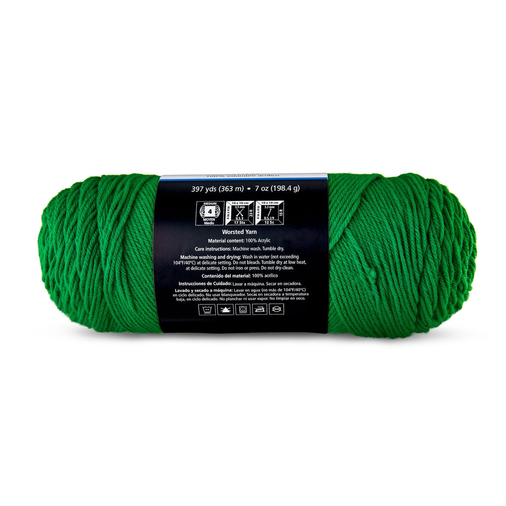 Mainstays Medium 4 Acrylic Yarn, White, 7 oz, 397 Yards