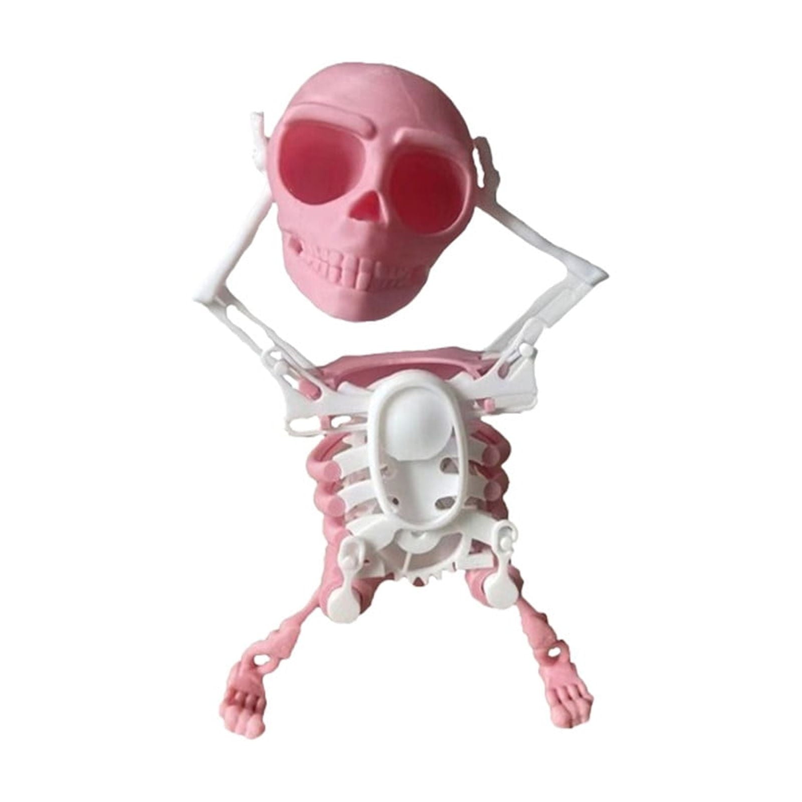 Skeleton Wind Up Toy - Dancing Swinging Mechanical Figure, Clockwork Animated Halloween Decoration, BPA-Free Plastic No Battery Needed Kids Room Decor