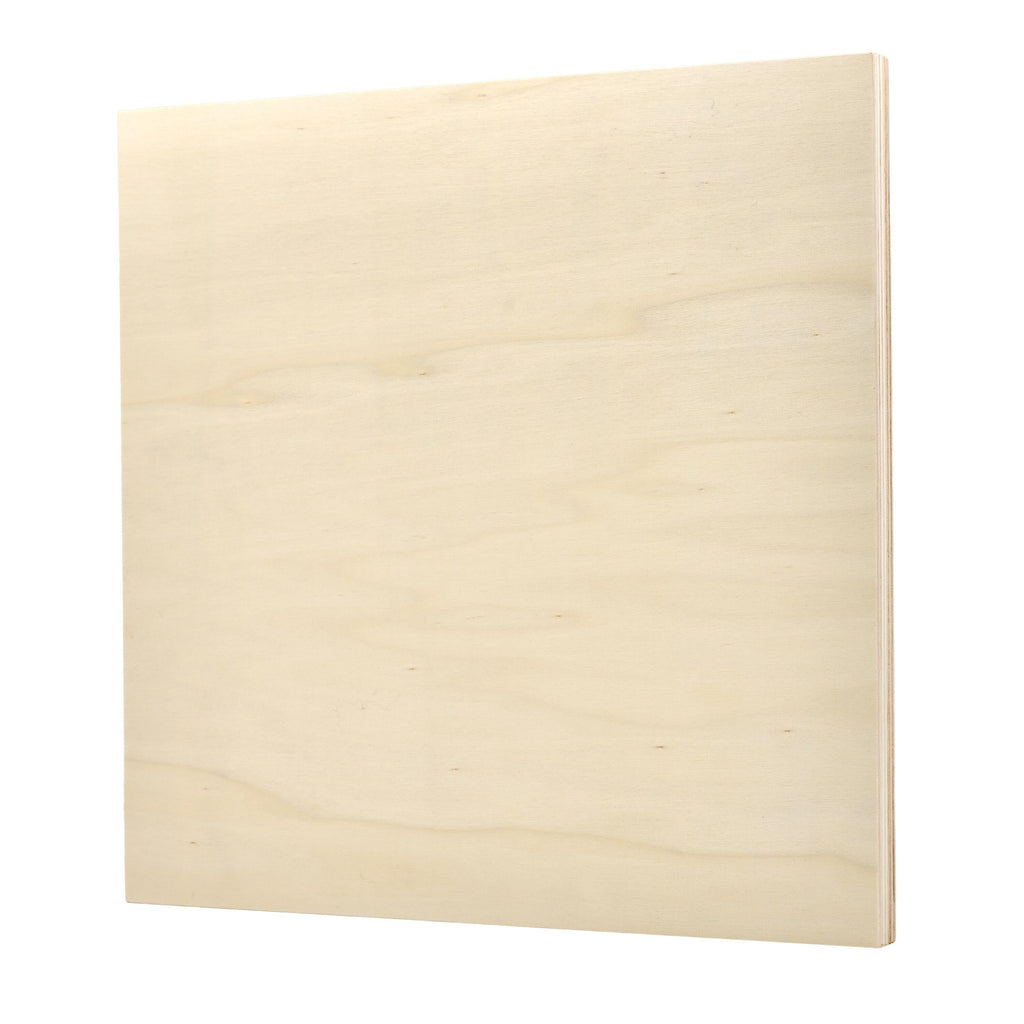 Plaid Wood Surface, Square Wood Panel, 1 Piece, 12" x 12"