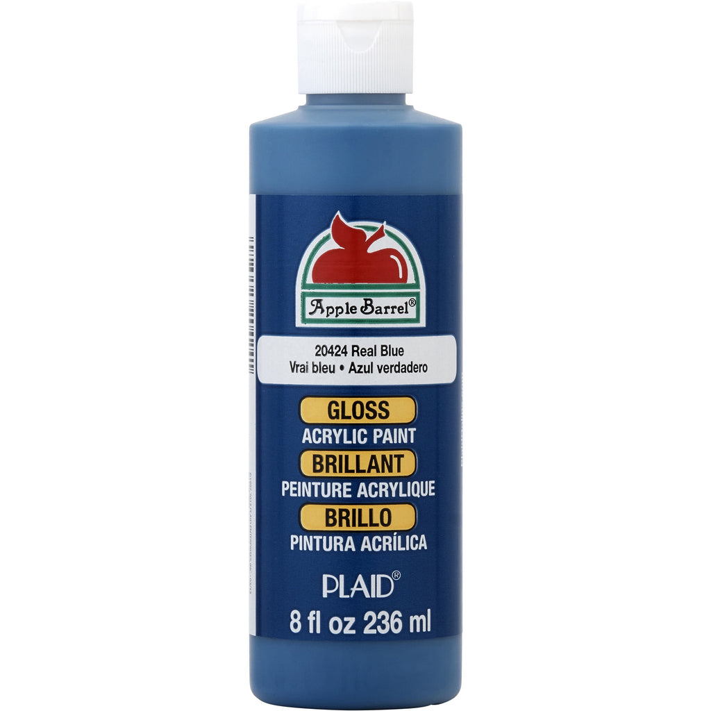 Apple Barrel Acrylic Craft Paint, Gloss Finish, White, 8 fl oz