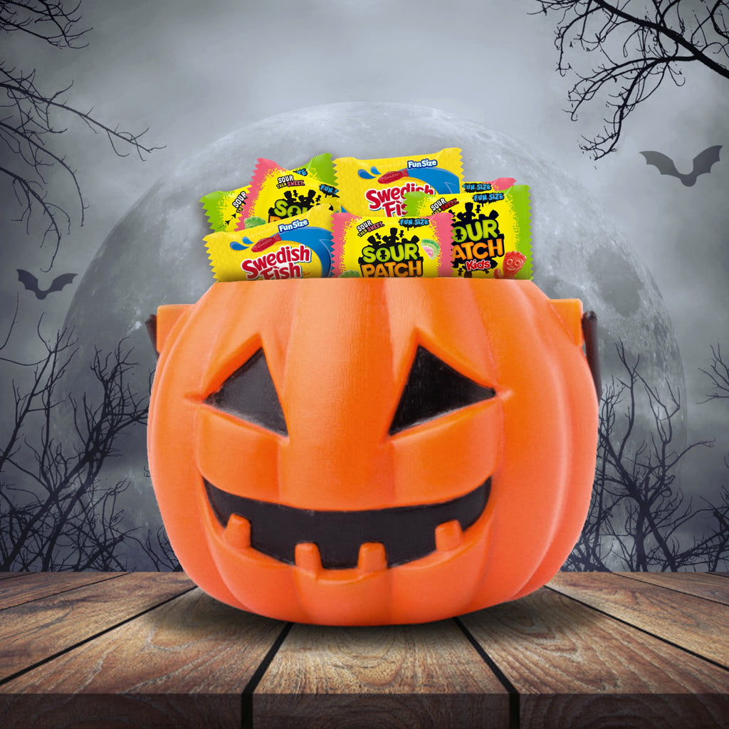 SOUR PATCH KIDS and SWEDISH FISH Mini Soft & Chewy Halloween Candy Variety Pack, 80 Bags
