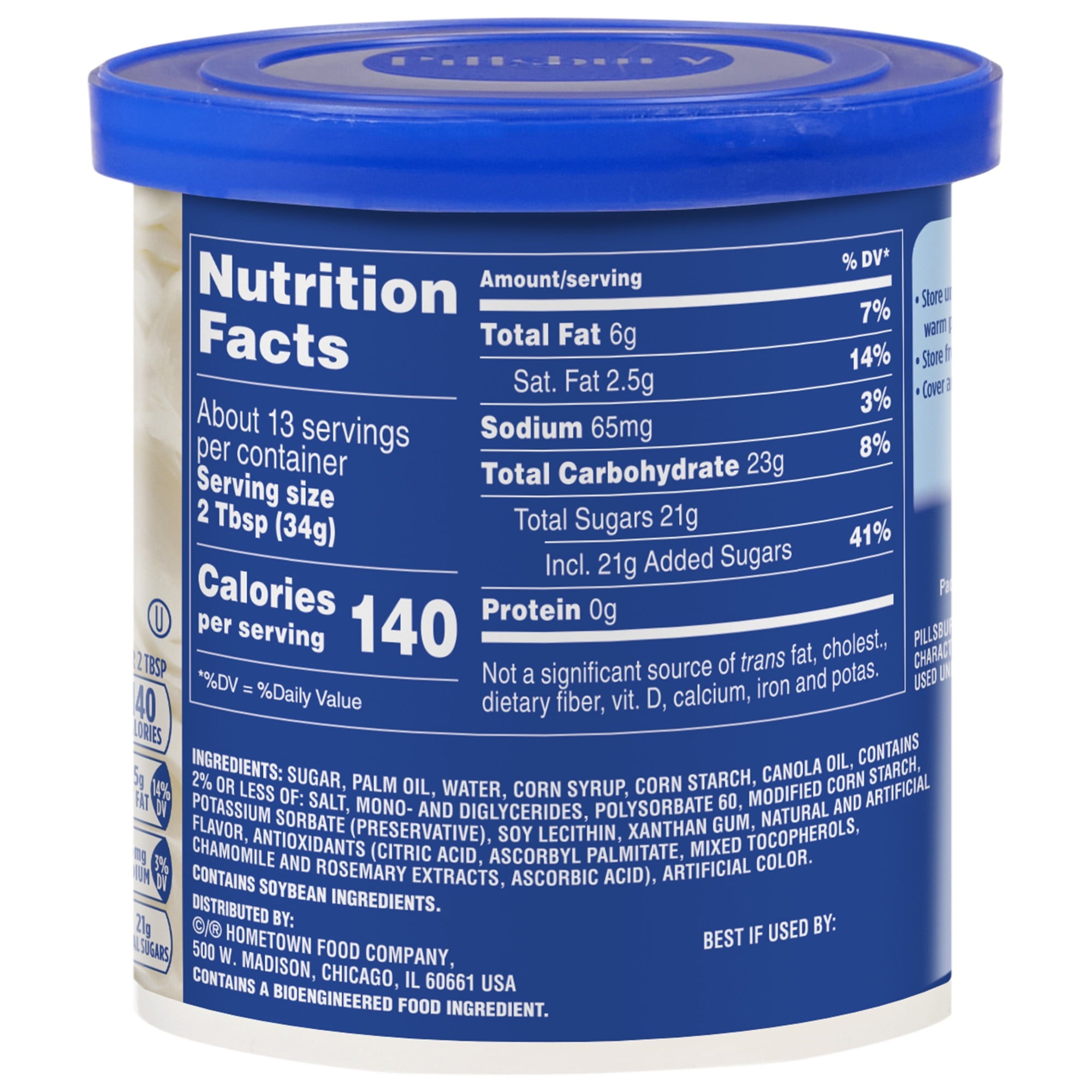 Pillsbury Creamy Supreme Vanilla Frosting, 16 oz Tub