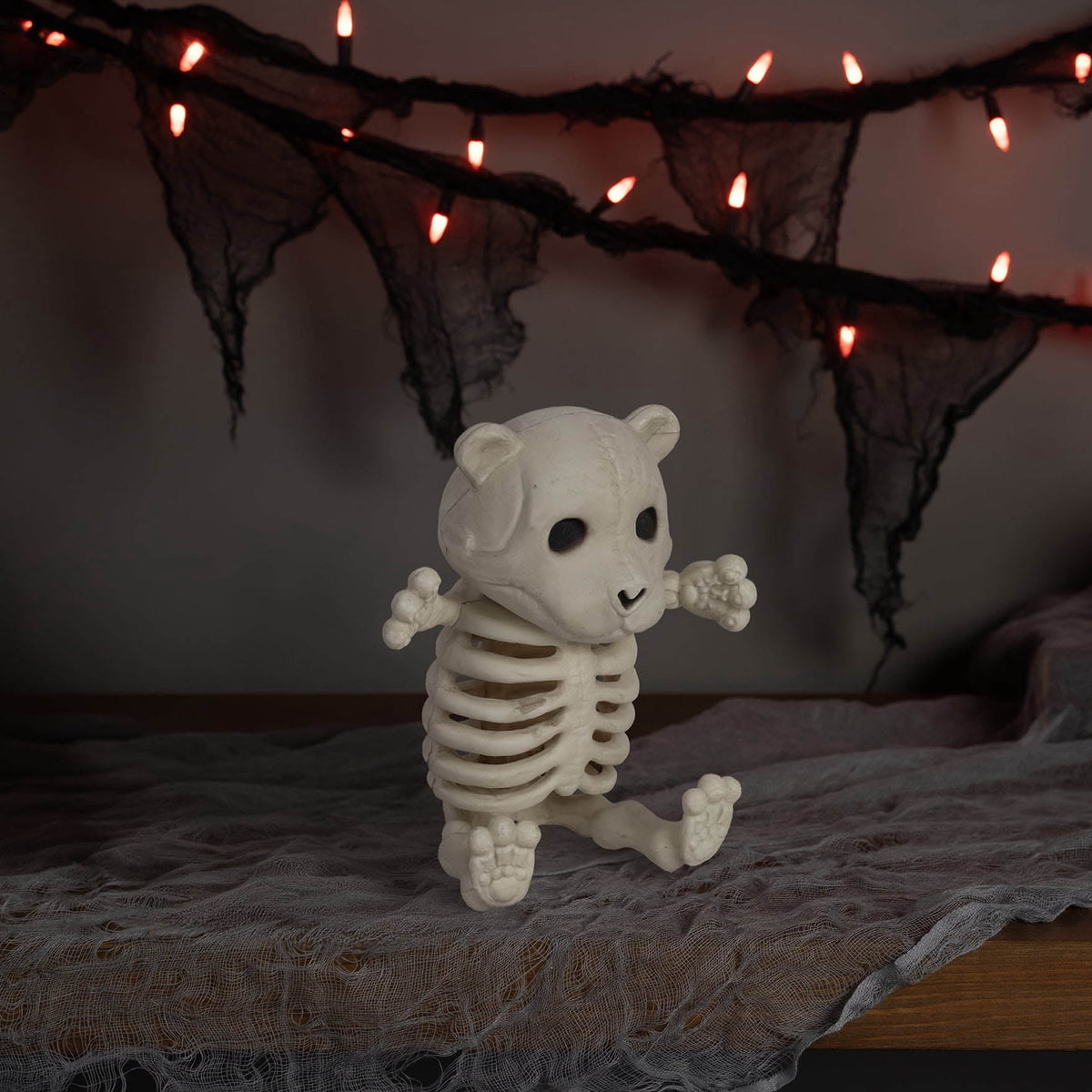 Faux Skeleton Bear Decoration, 5", Halloween by Way To Celebrate