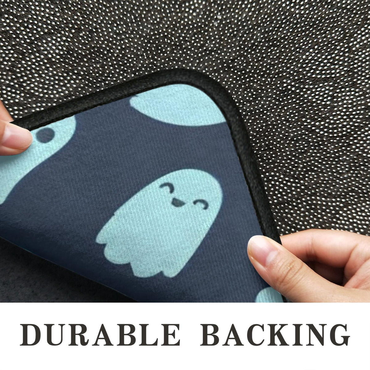 Halloween Ghost Pattern Door Rugs,Washable Non Slip Door Mats Indoor,Decorative Door Mats,Entry Mat Indoor for Entrance,Bedroom,Kitchen,Bathroom,30"x17"