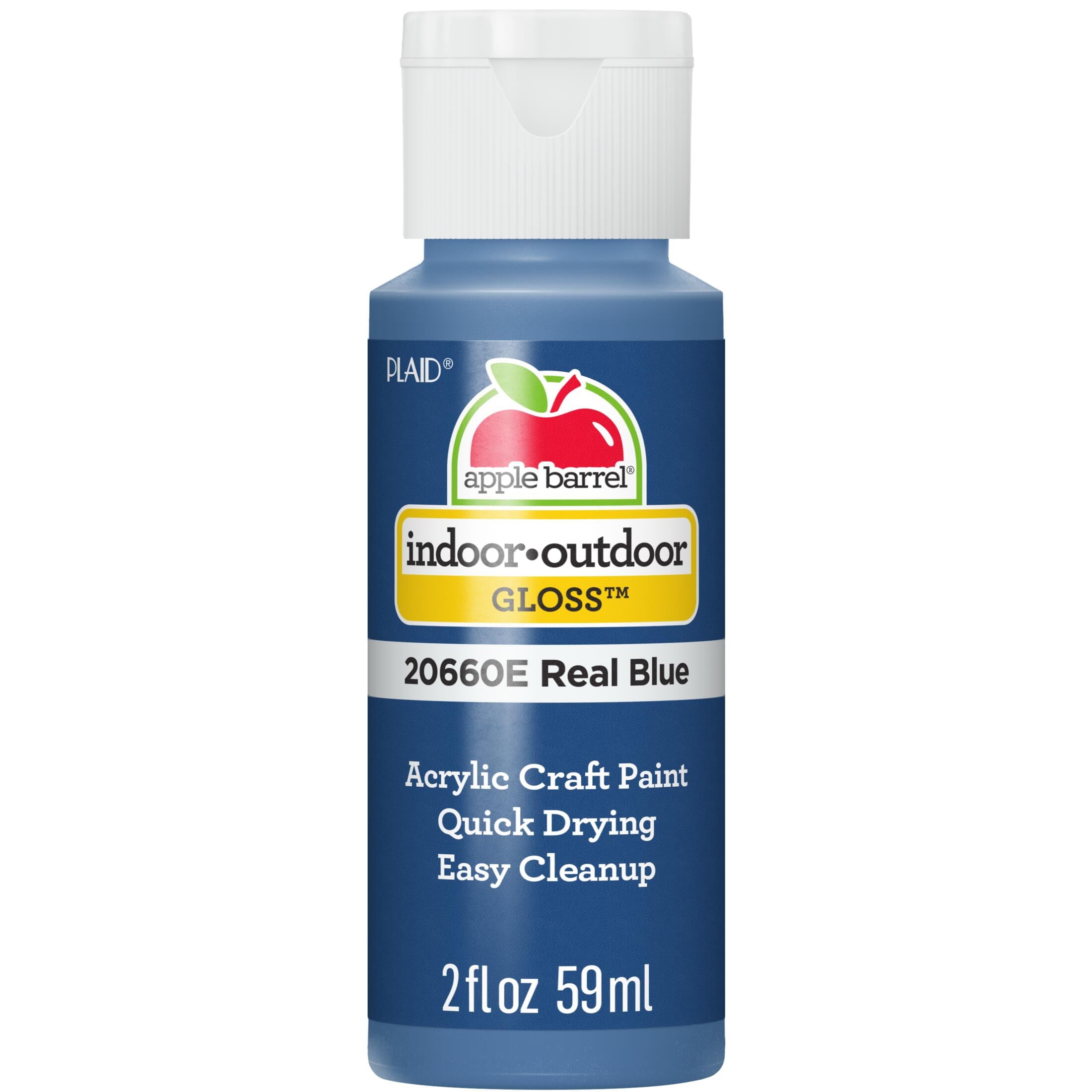 Apple Barrel Acrylic Craft Paint, Gloss Finish, Black, 2 fl oz