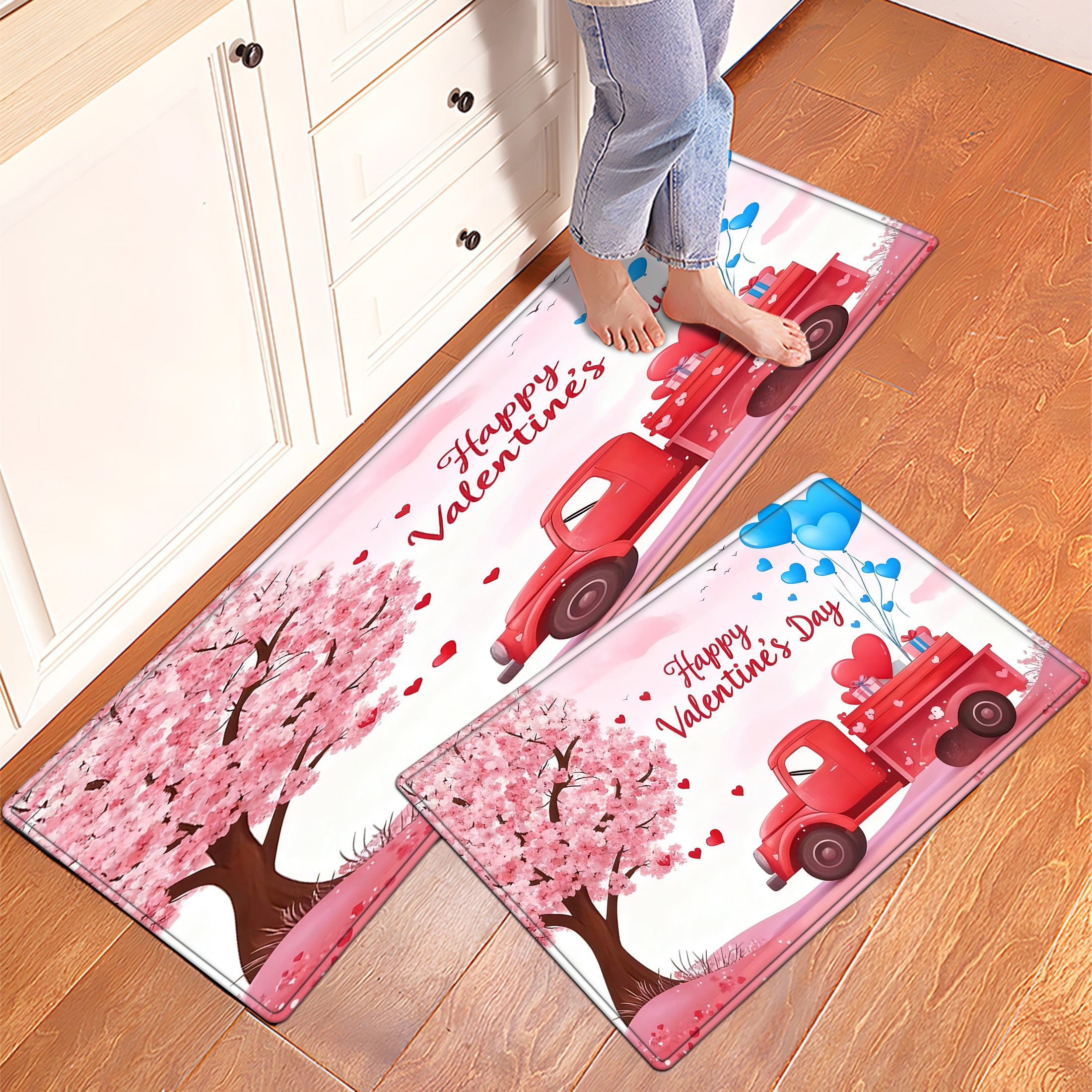 YIMEIS Halloween decoration Kitchen rugs Washable flannel Printed Area Rug and Mats DoorMats, bath mat,Autumn and Winter Festival Decoration-Halloween Undead 15.7'' x 23.6''