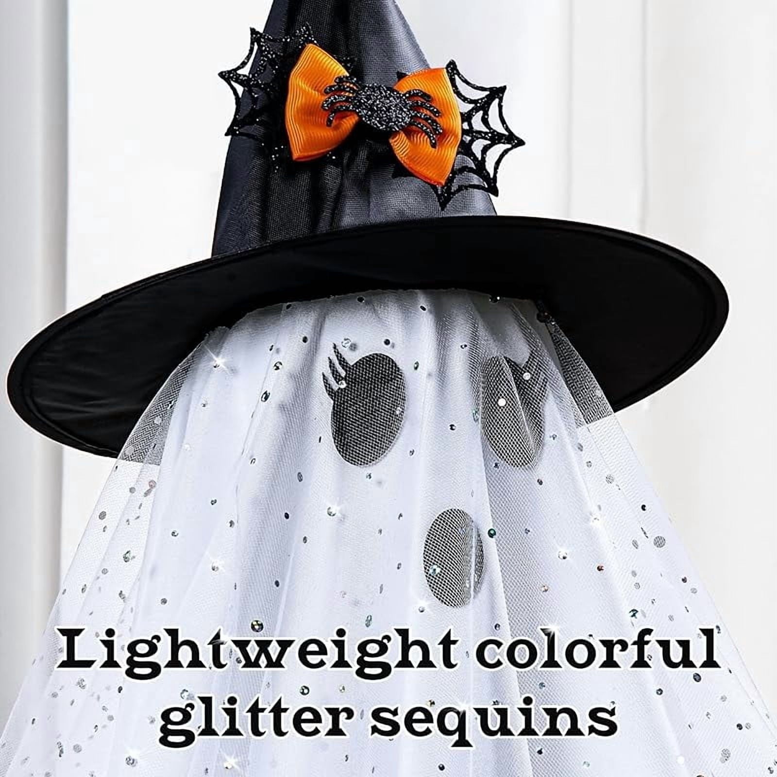 2-Pack Halloween Decorations Outdoor, Halloween Party Decorations Indoor, Ghost Decorations with Remote Control String Lights, Halloween Ghost Lights Suitable for Porch, Courtyard, Garden, Lawn