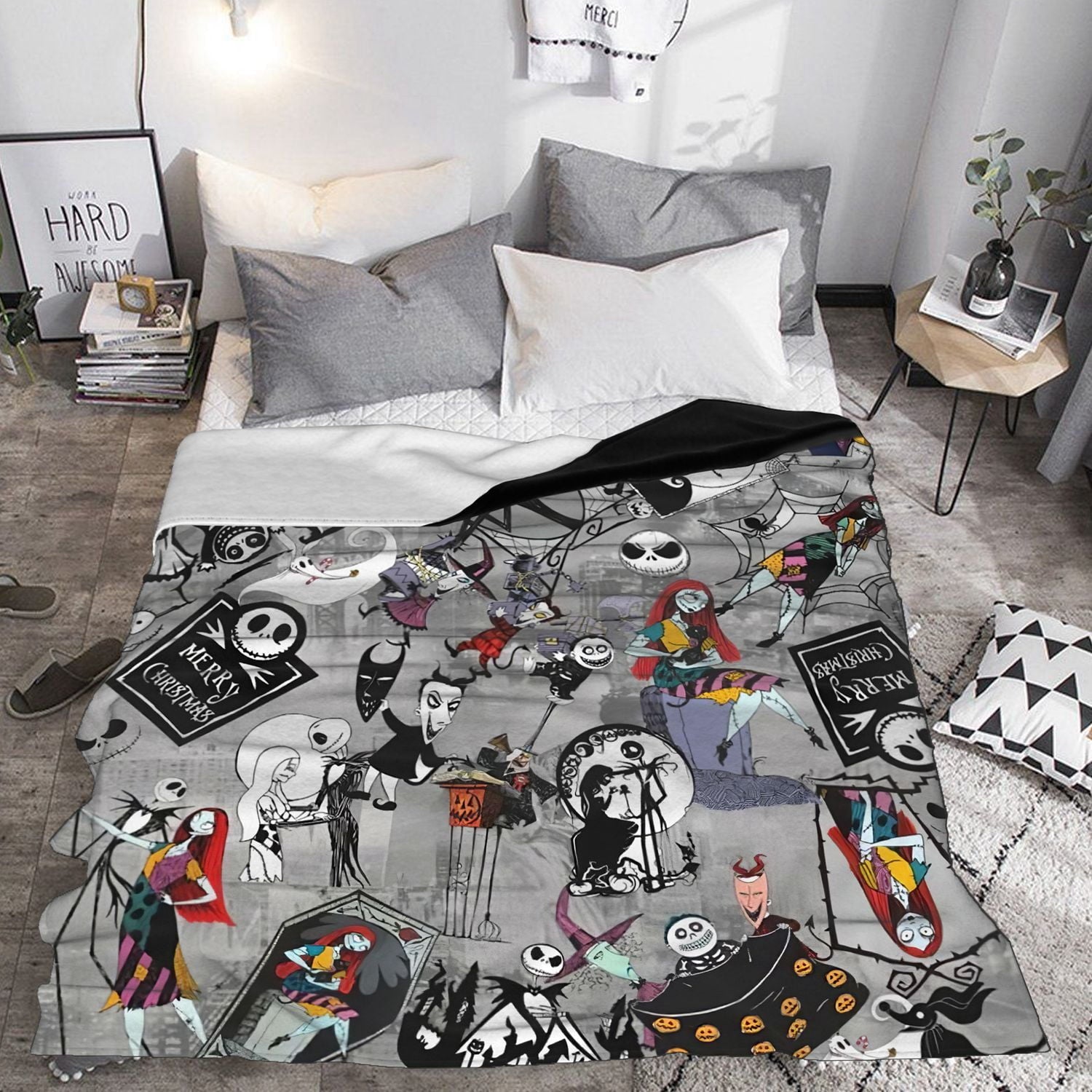 Jbralid This is My Horror Movie Watching Blanket, Horror Movie Blanket, Halloween Blanket, Scary Movie Blanket, Horror Blanket Gifts for Halloween 40x50 in