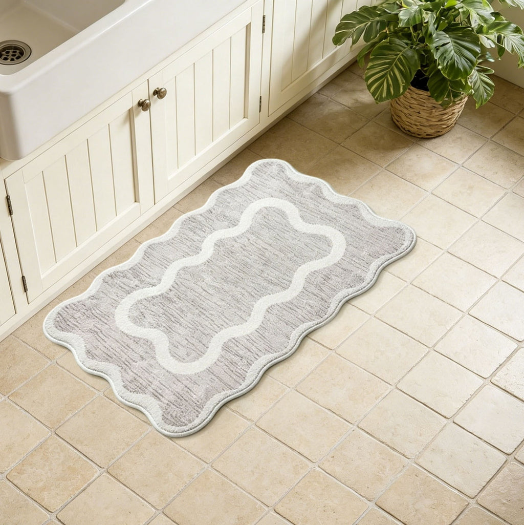 Clearance! 4th of July USA Bow Flag Bath Rugs, 24"x16" Red White Blue Decorative Bathroom Mat, Independence Day Embroidered Patriotic Lumbar Decor, Gift for Mom Dad Friend Family