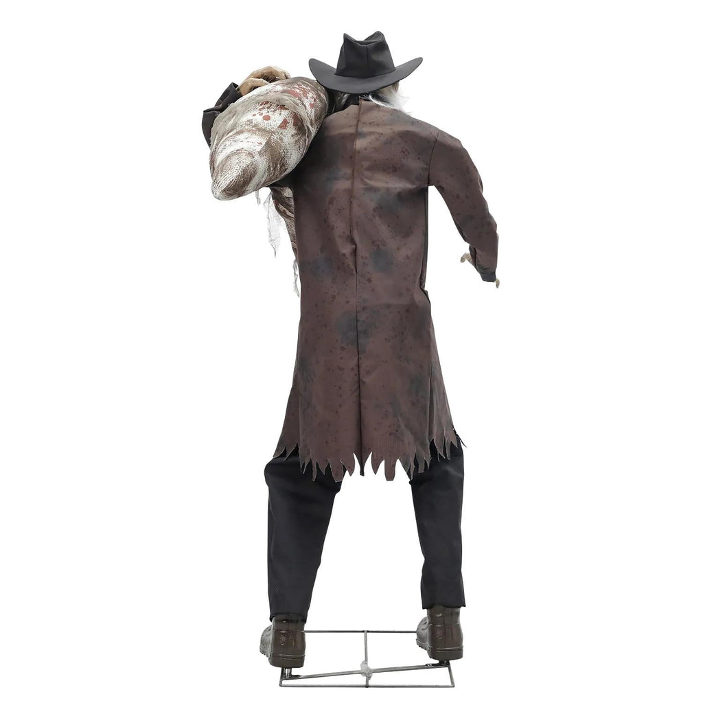 6ft Grave Robber Animated Halloween Prop Animatronic Haunted Cemetery Graveyard