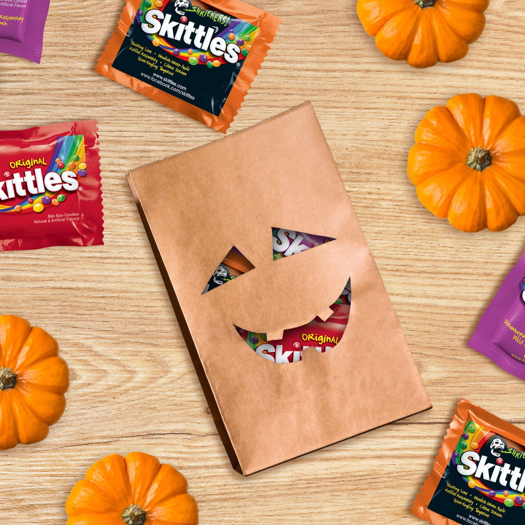Skittles Original, Wild Berry & Shriekers Fun Size Chewy Halloween Candy, 20 Count Bulk Bag