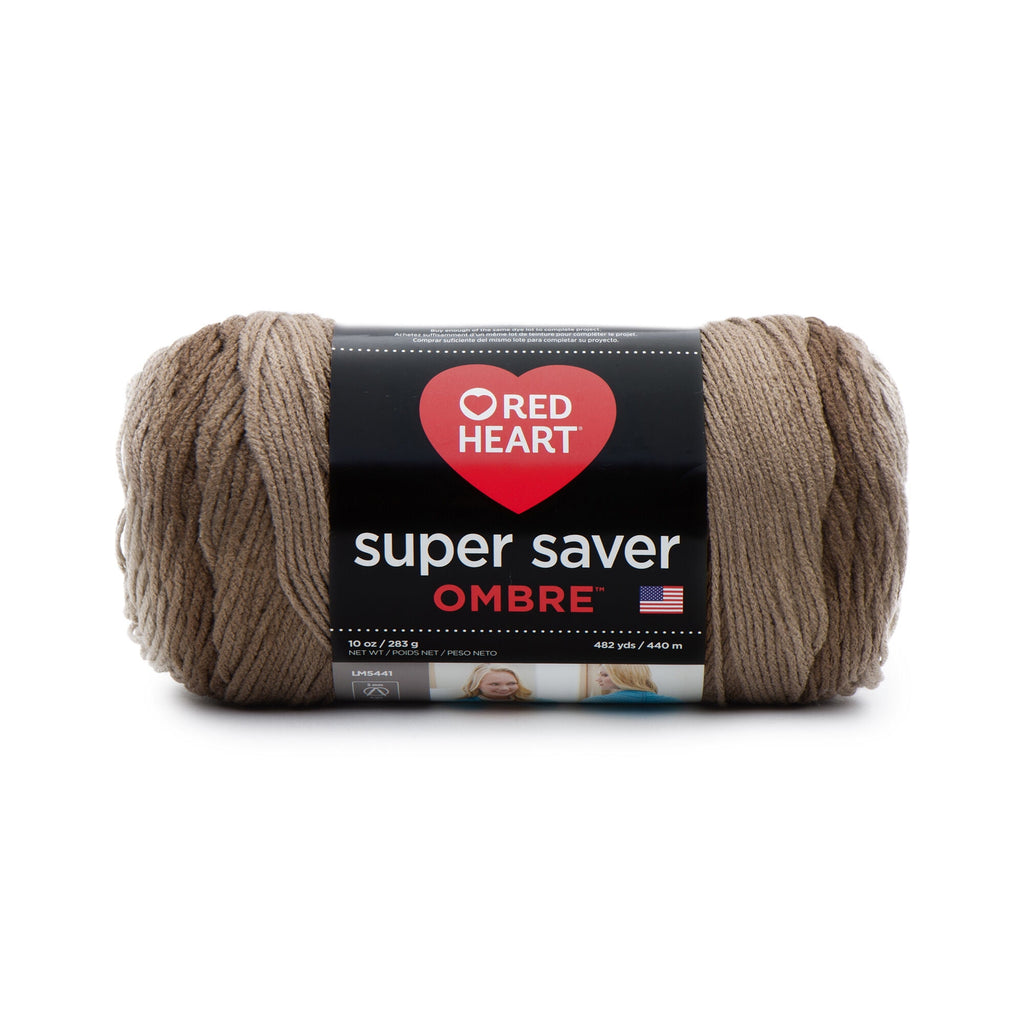 Red Heart Super Saver Ombre Yarn in Cocoa Color