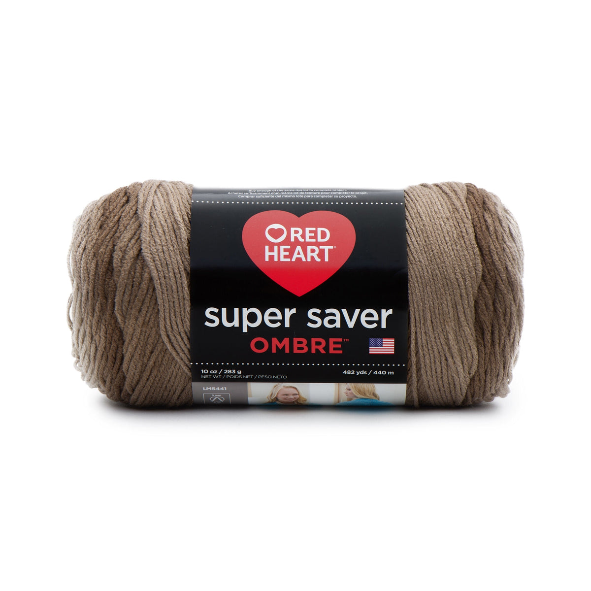 Red Heart Super Saver Ombre Yarn in Cocoa Color