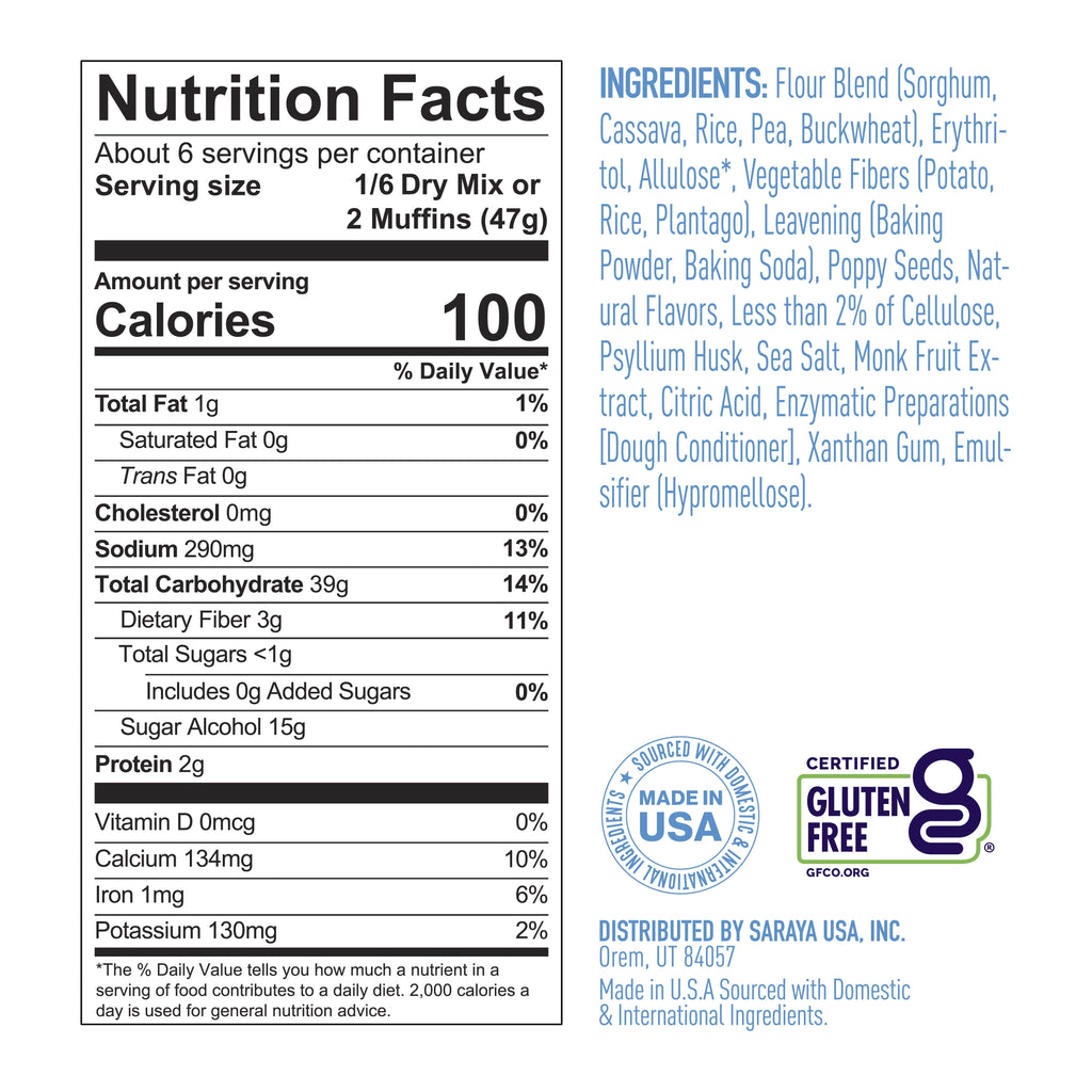 Lakanto Pumpkin Spice Muffin Mix - Sweetened with Monk Fruit and Allulose, Erythritol -8 Oz