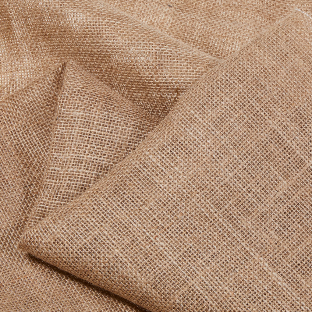 Allen Company Folded & Precut Jute Burlap Craft Fabric, 46"W x 2-Yards, Natural