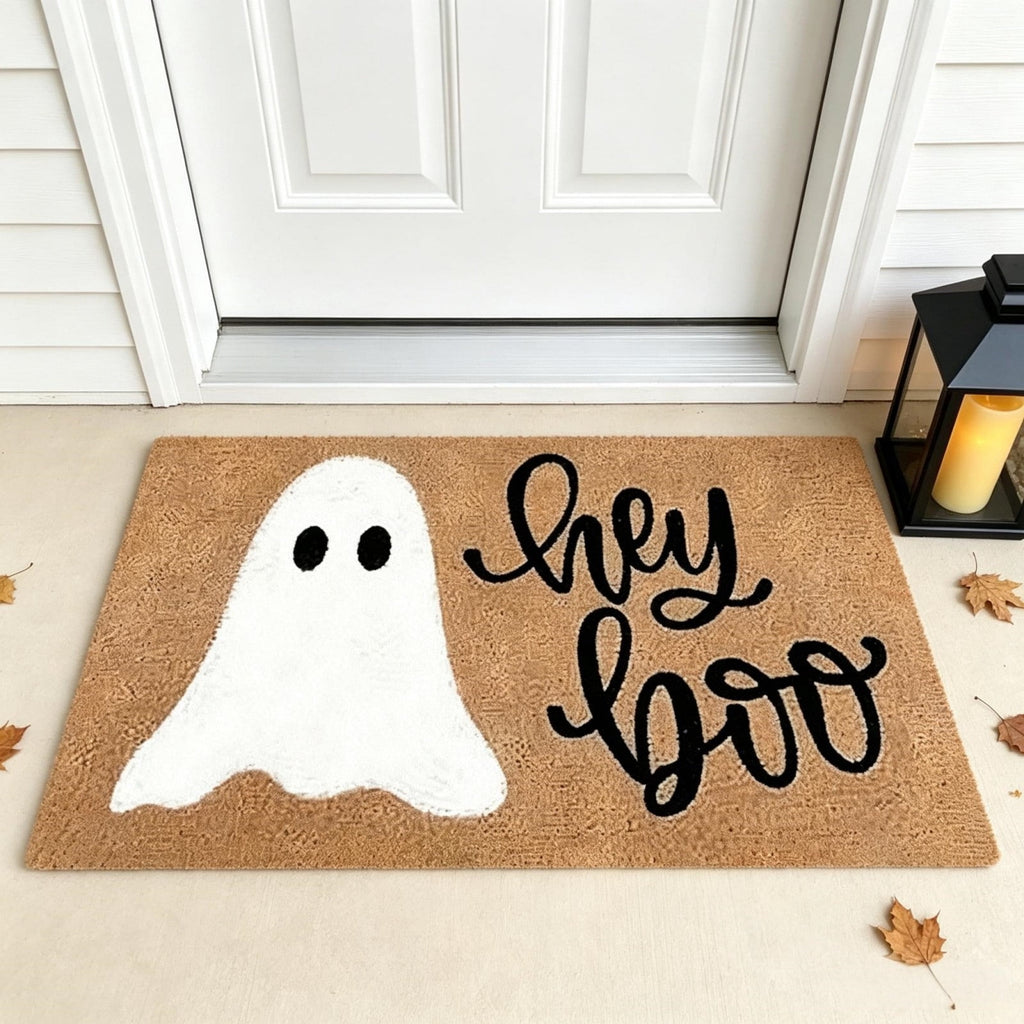chaungfeng Welcome Fall Door Mat, Seasonal Pumpkin Decorative Doormat, Thick Non-Slip Rugs, for Indoor Outdoor Entrance Floor, Halloween Thanksgiving Decoration (23.6"X15.7")