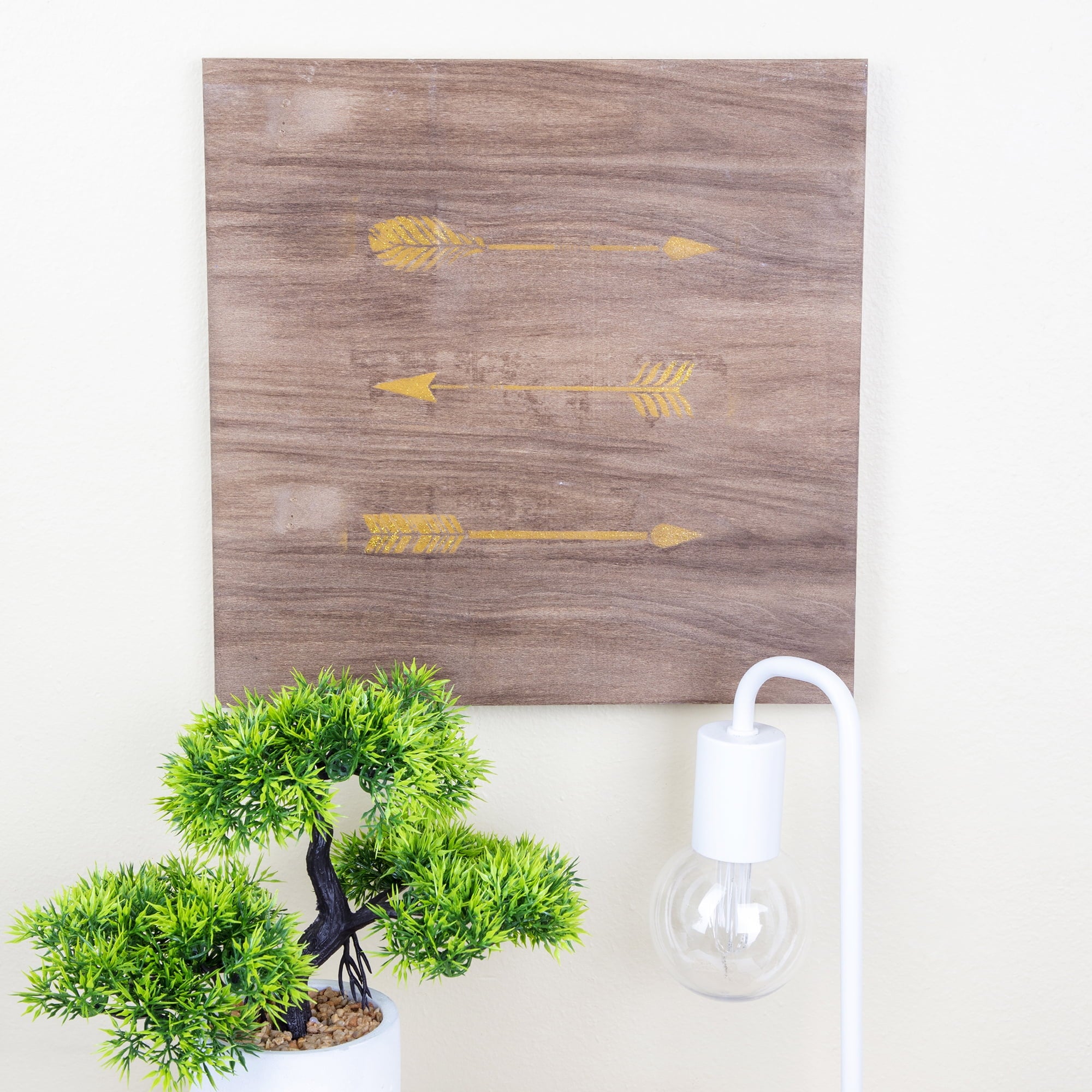 Cousin DIY Unpainted Square Wood Panel, 12" X 12" x .75"