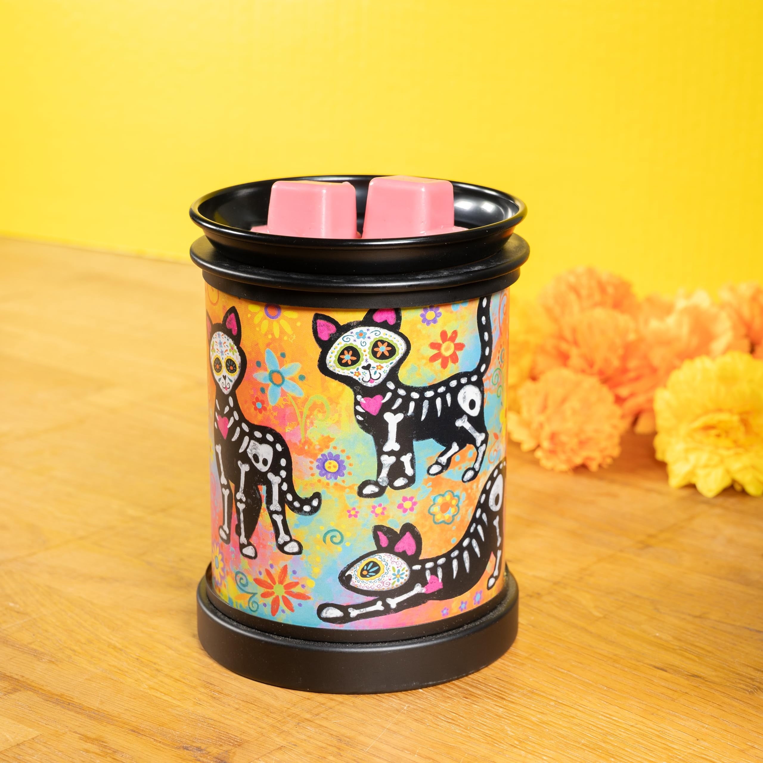 Scentsationals Wax Melt Warmer, Wax Warmer for Scented Wax Melts - Day of The Dead Collection Vistoso - Candle Wax Melter for Fragrance Cubes and Tarts