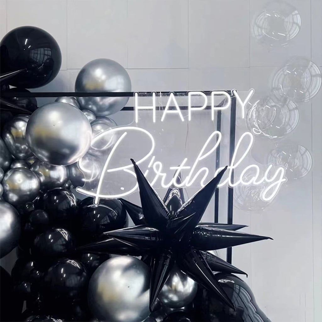 Hvmvliv Halloween Balloons Set Black Balloons Set, 105Pcs White Balloons Arch Ornament Halloween Balloons for Halloween Celebration Party Bar Anniversary Graduation Decoration(105pcs)