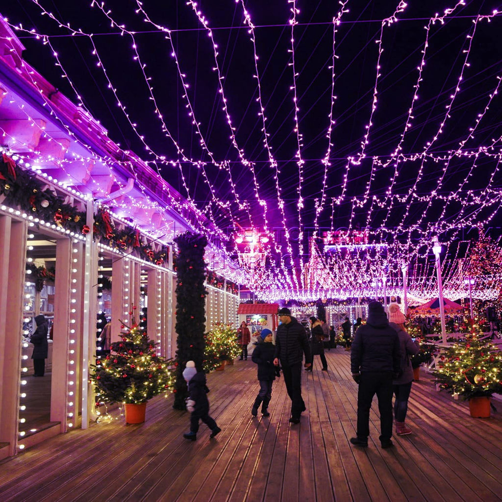 JMEXSUSS 200 LED Christmas Lights Indoor Outdoor, Connectable Warm White Christmas Tree Lights Clear Wire, 66 Ft Twinkle Fairy String Lights Plug in for Bedroom Wedding Christmas Tree Decorations