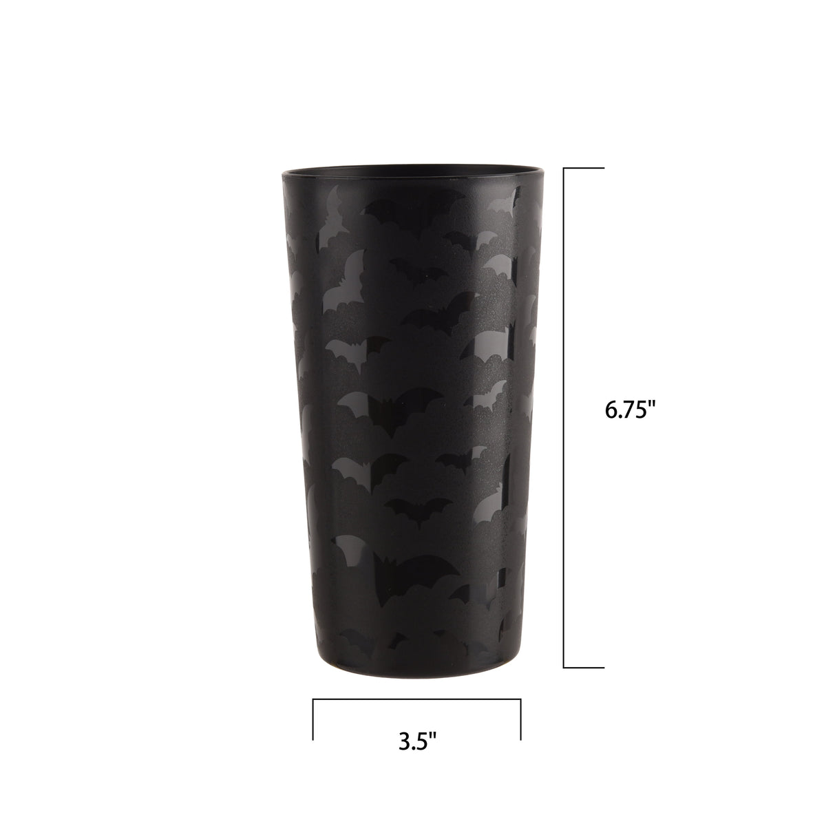 Mainstays 26 oz Round Plastic Skeleton Tumbler, Purple