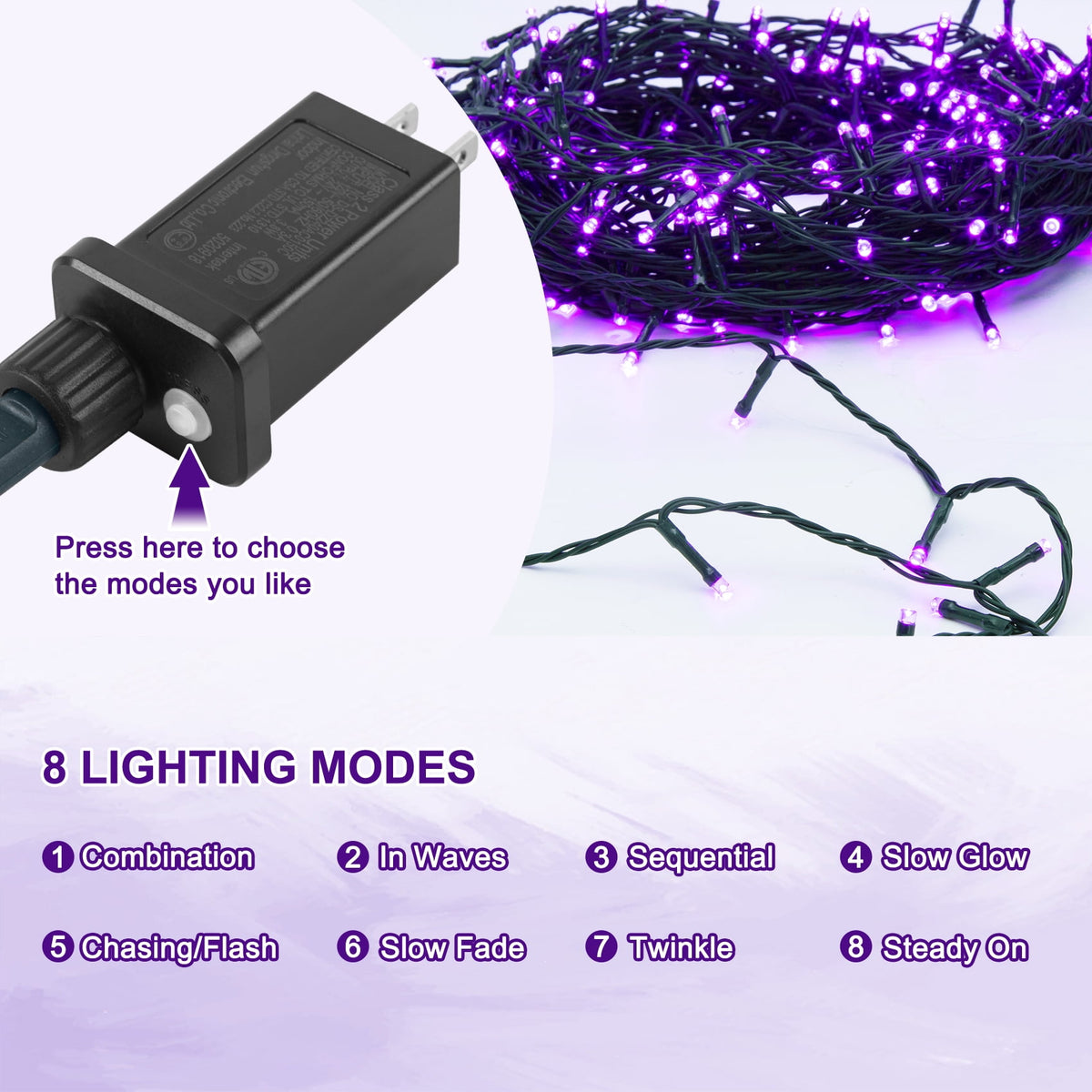 Scidweet Christmas String Lights, 108 ft 300 Twinkle String Lights for Xmas Christmas Tree Indoor Outdoor Home Decorations, Multicolor