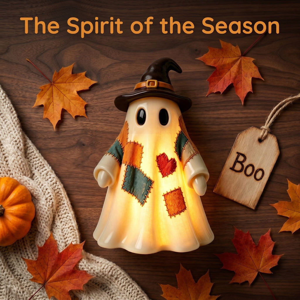 YZEGDCH Halloween 3D Ghost Campfire Flickering Night Light 2 Funny Roasting Marshmallows at Campfire LED Electric Faux Flameless Campfire Nightlight Funny Halloween Decor
