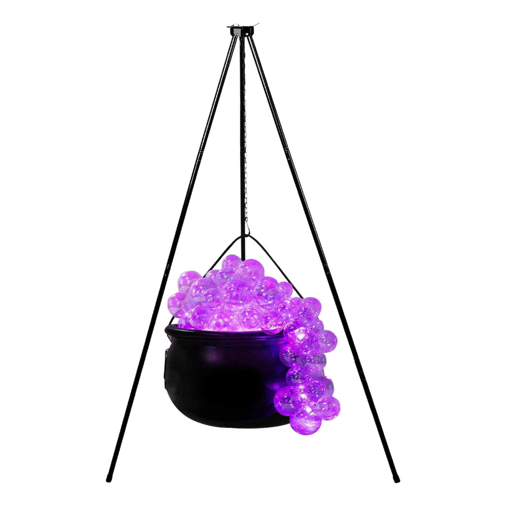 Muecwrye Halloween Decorations Outdoor, Halloween Clearance! Halloween Witches Cauldron on Tripod with Lights, DIY Bubbling Cauldron Set Decor for Home Porch Outside, Halloween Party Supplies