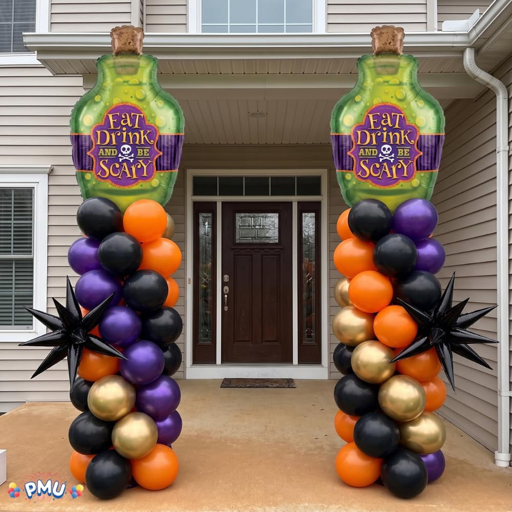 PMU Halloween Flying Ghost 24 Inch Mylar-Foil Balloon (10/pkg) Pkg/1