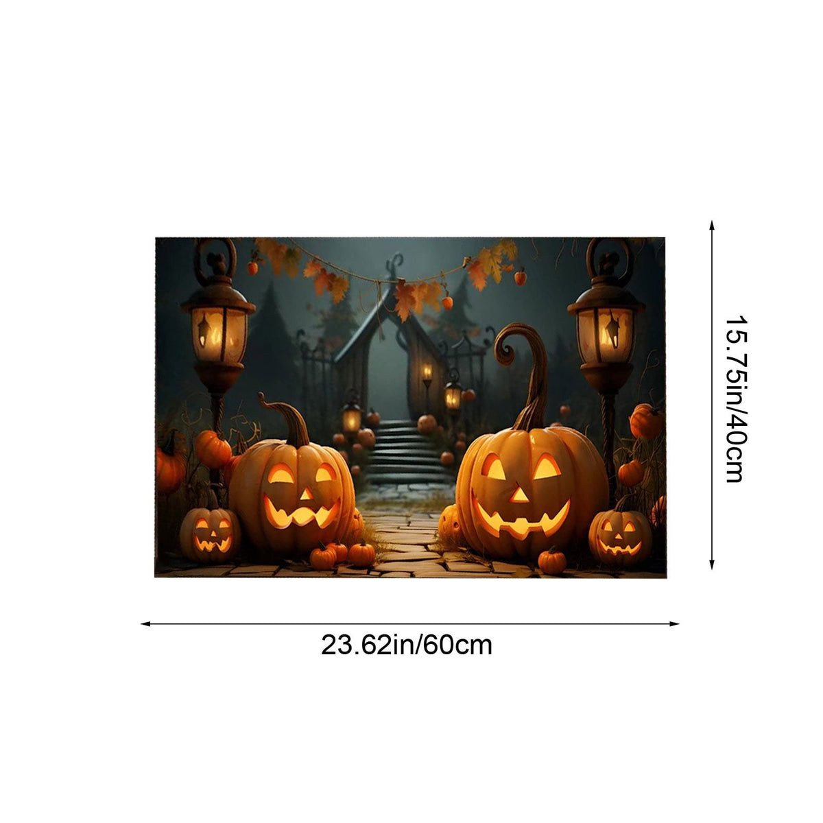Vggrvlo Under5 Halloween Kitchen Rugs Mats for Floor Non Slip Extra Thick Chenille Door Mat Machine Washable Bath Mats Halloween Decorations