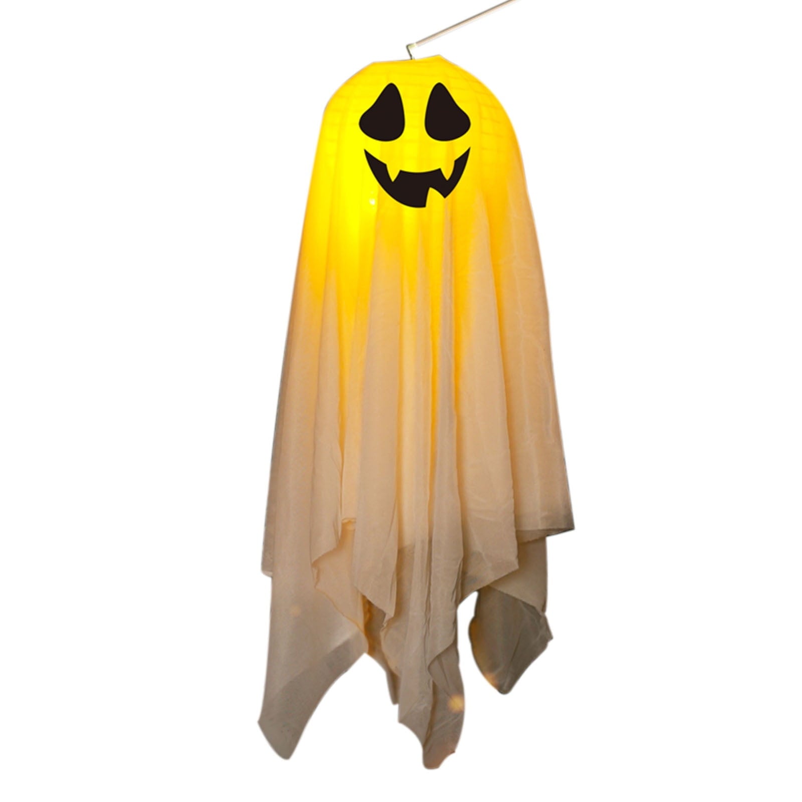 Gallickan 21" Halloween Hanging Light Up Ghost, Lighted Halloween Ghost Decorations, Cute Ghost Halloween Indoor Outdoor Decoration for Trees, Yard, Patio, Lawn, Garden, D