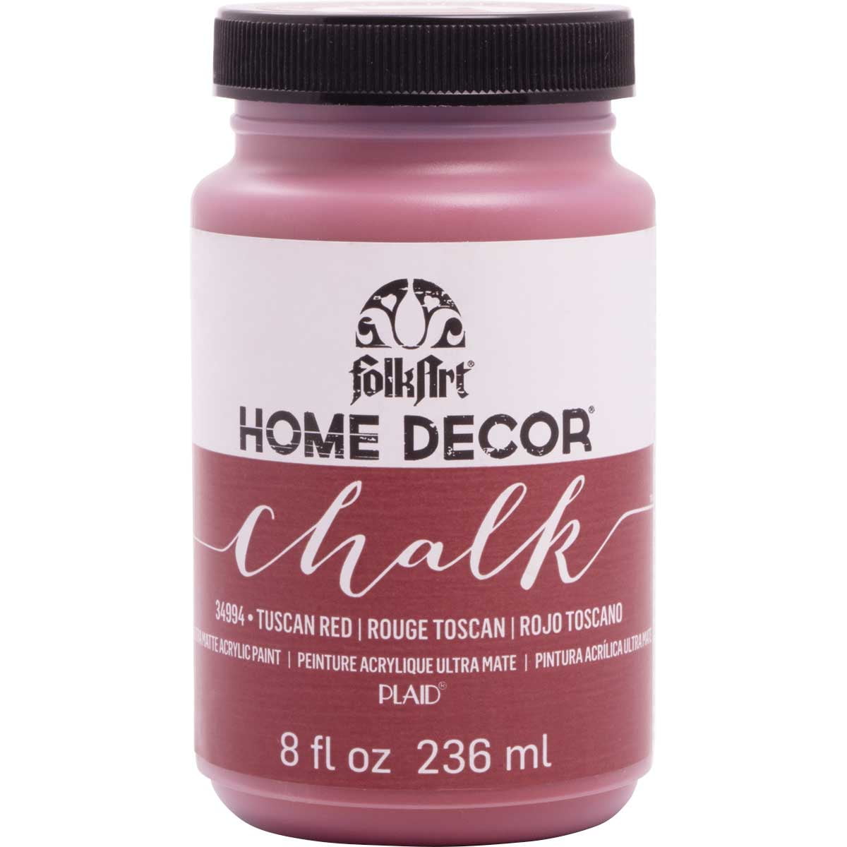 FolkArt Home Décor Chalk Acrylic Craft Paint, Java, Ultra Matte Finish, 8 fl oz