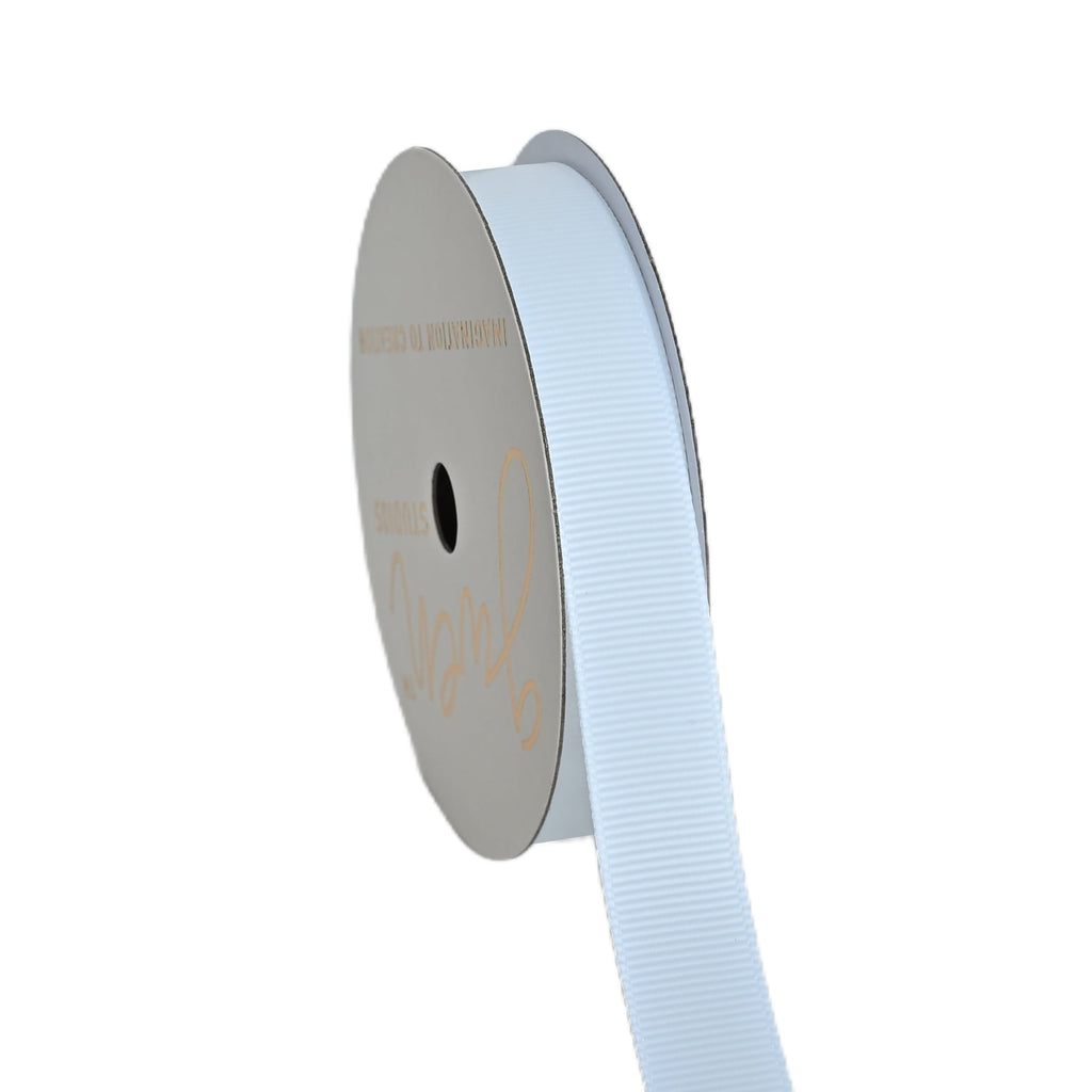 Gwen Studios 5/8" WhiteGrosgrain Ribbon, 7 Yards