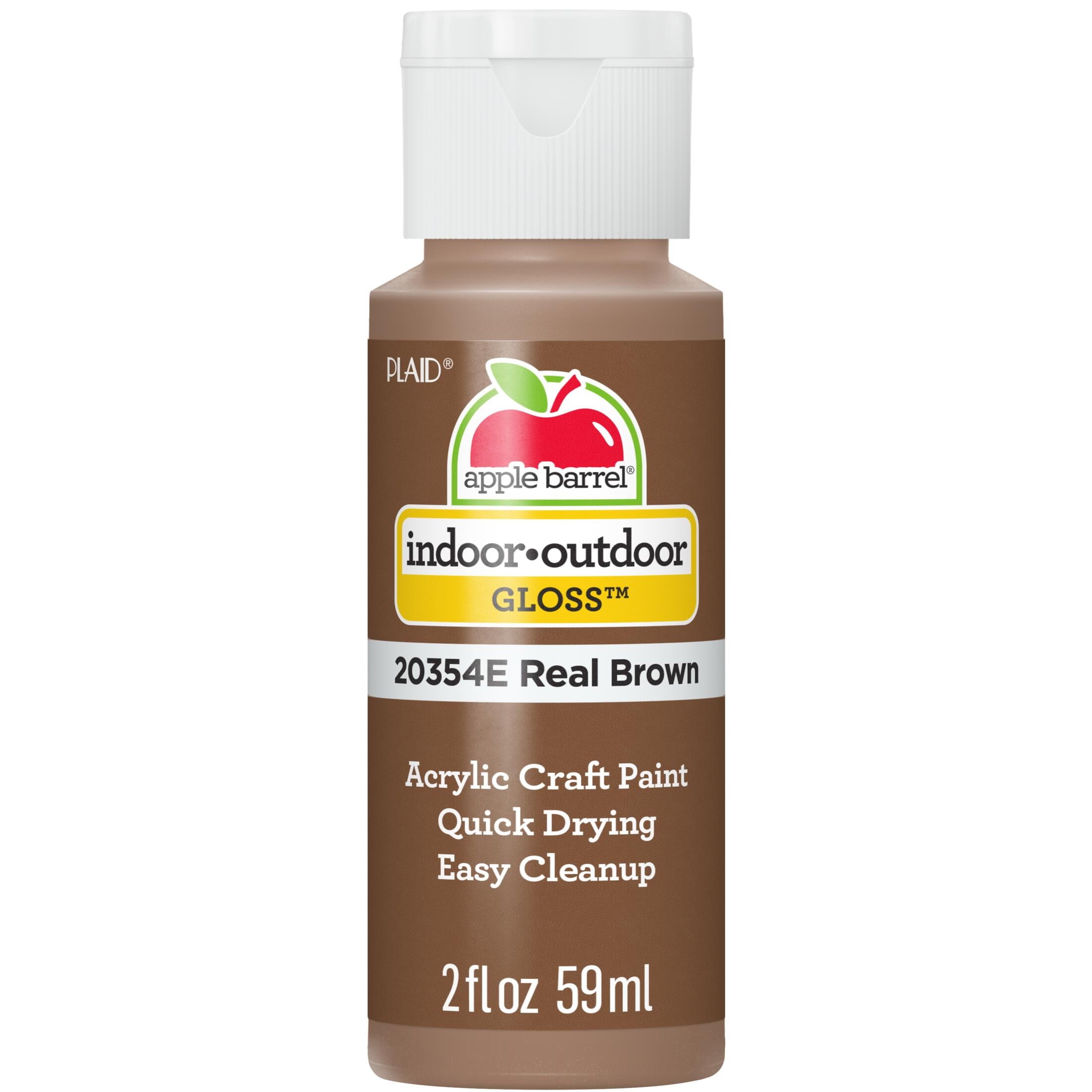Apple Barrel Acrylic Craft Paint, Gloss Finish, Black, 2 fl oz